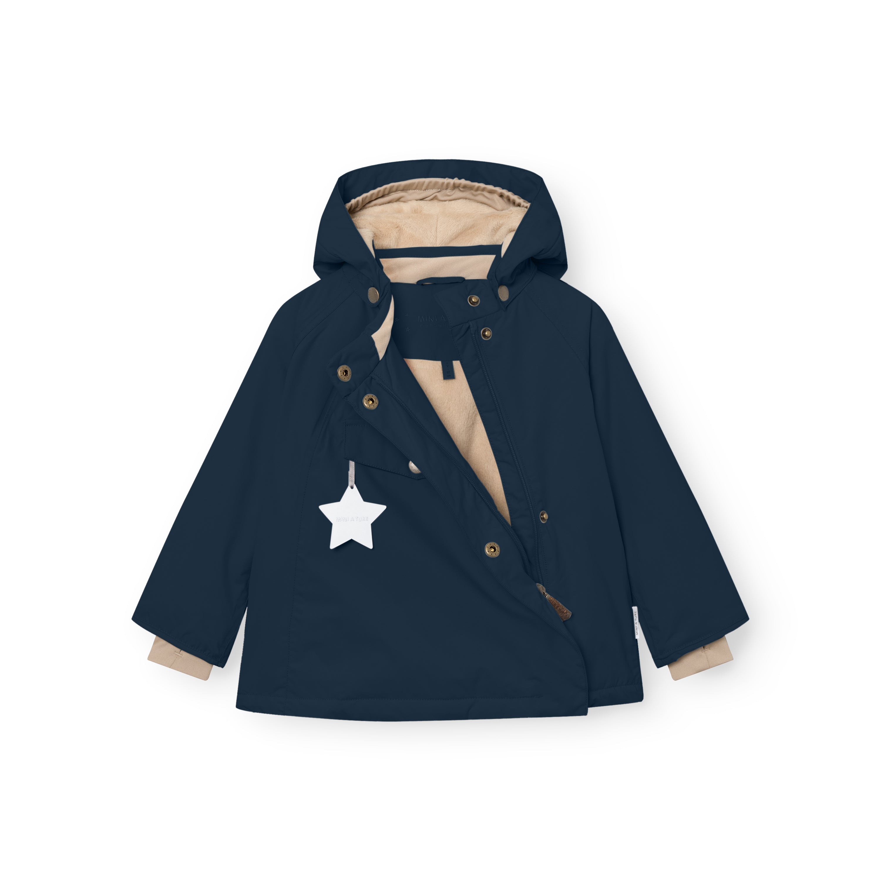 MATWANG Winterjacke mit Fleecefutter. GRS