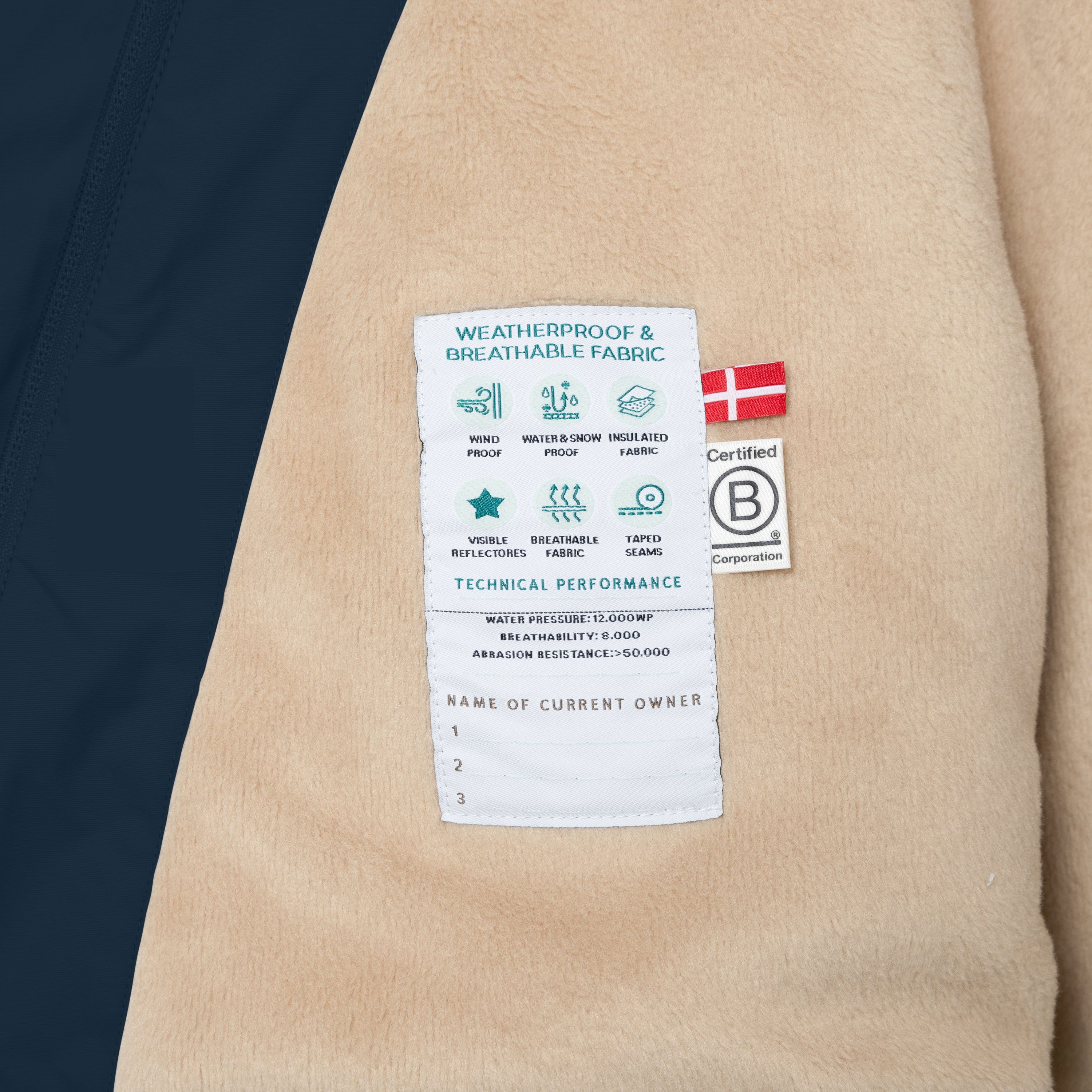 MATWANG Winterjacke mit Fleecefutter. GRS