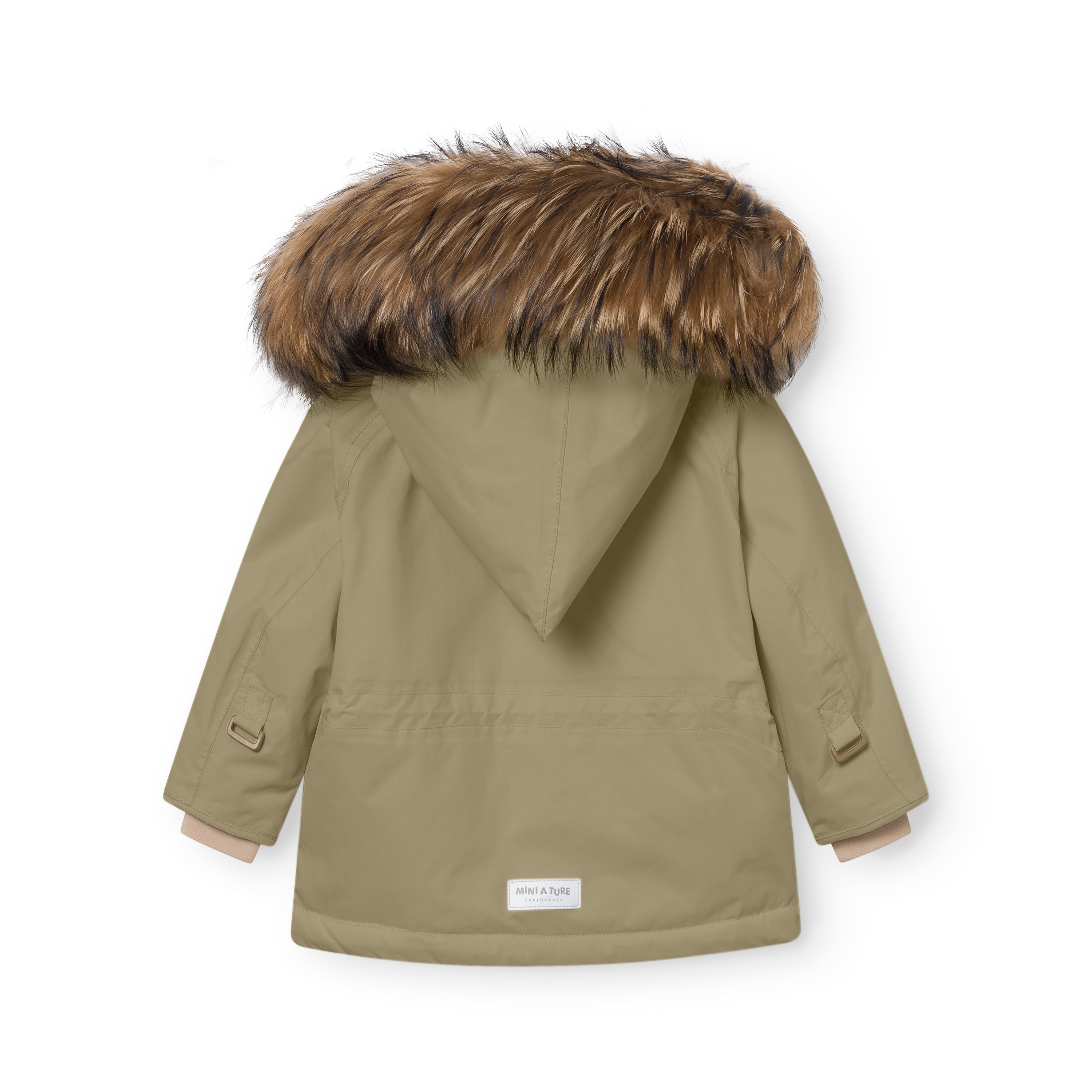 MATWANG Winterjacke mit Fleecefutter und Fell. GRS