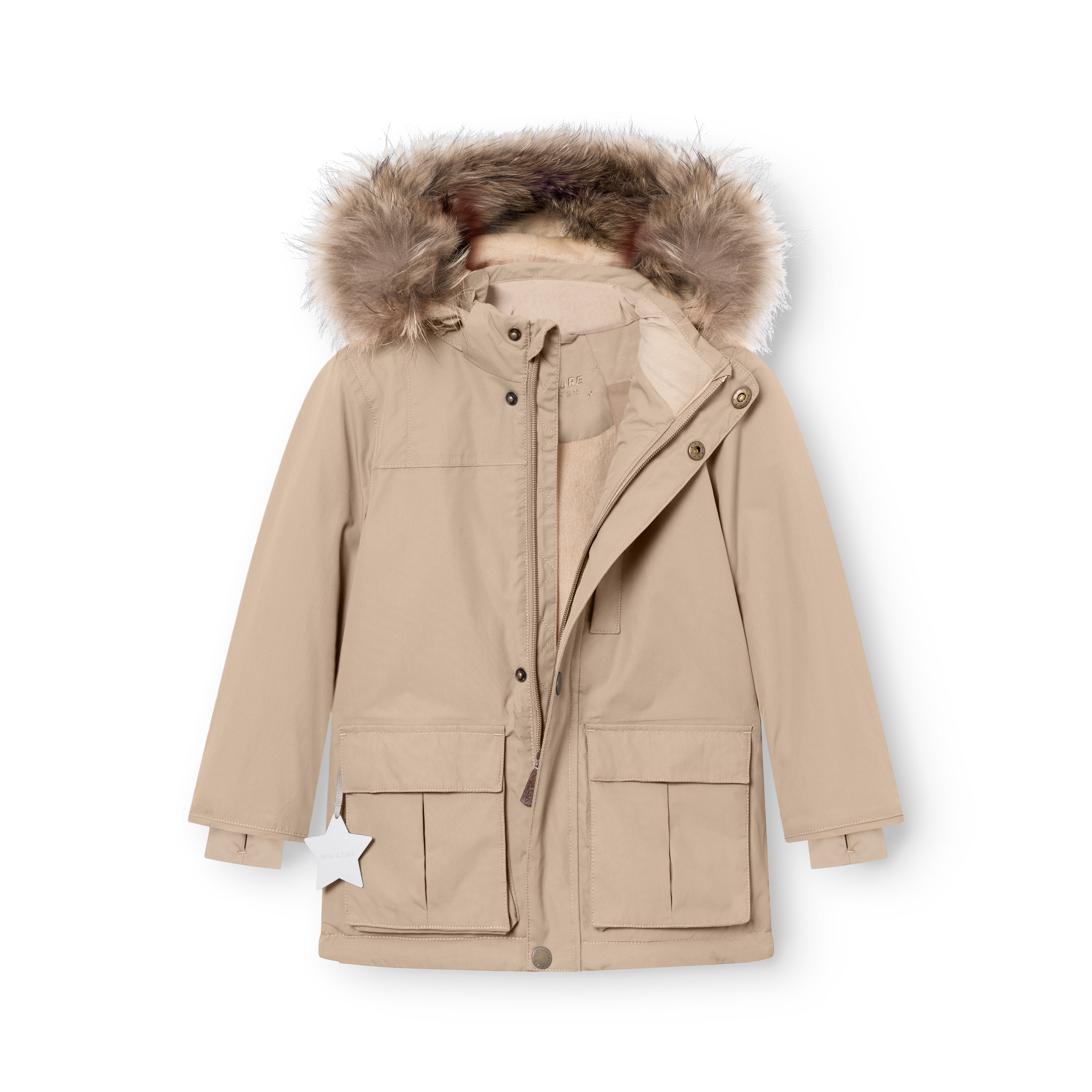 MATKASTORIO fleece lined winter jacket fur. GRS