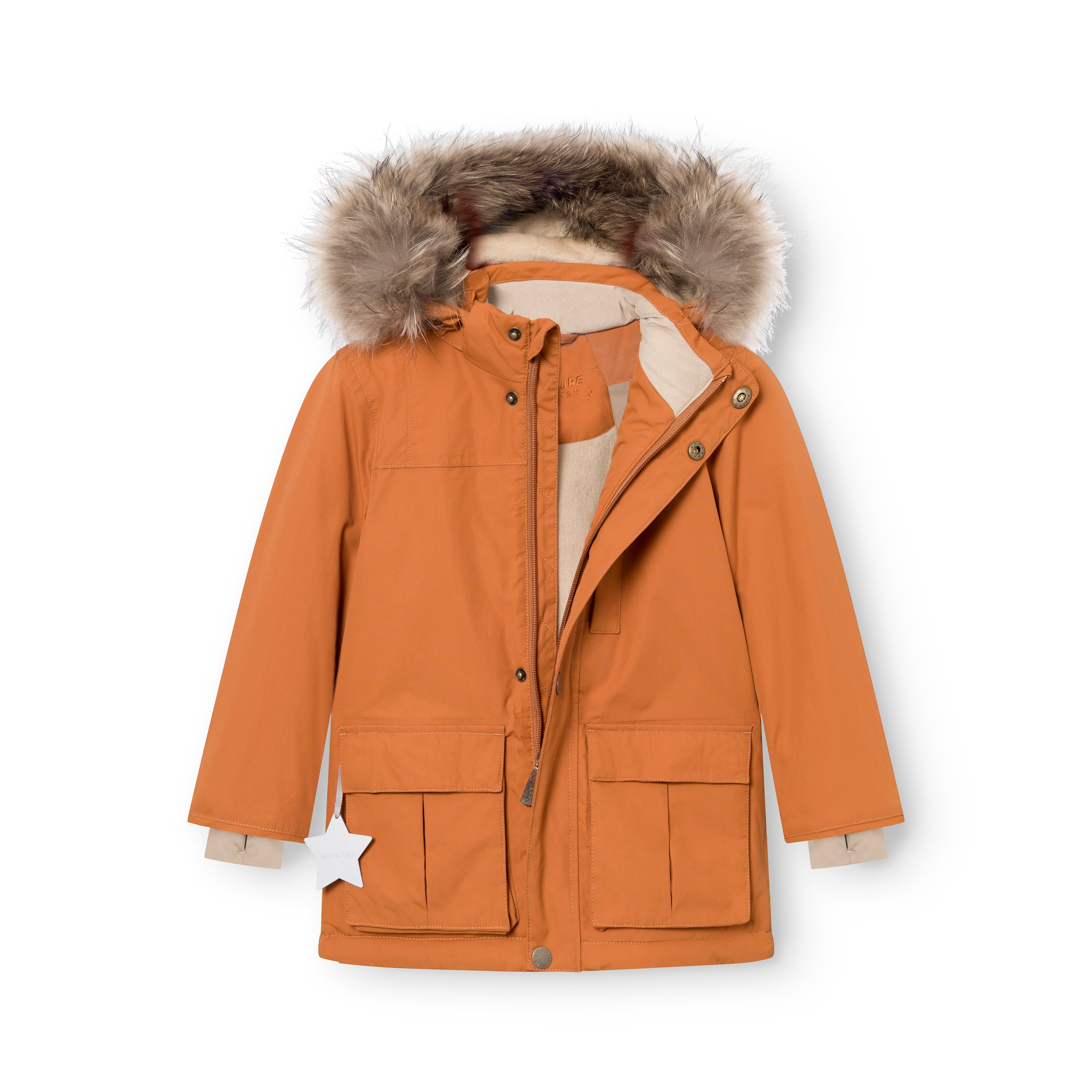 MATKASTORIO fleece lined winter jacket fur. GRS