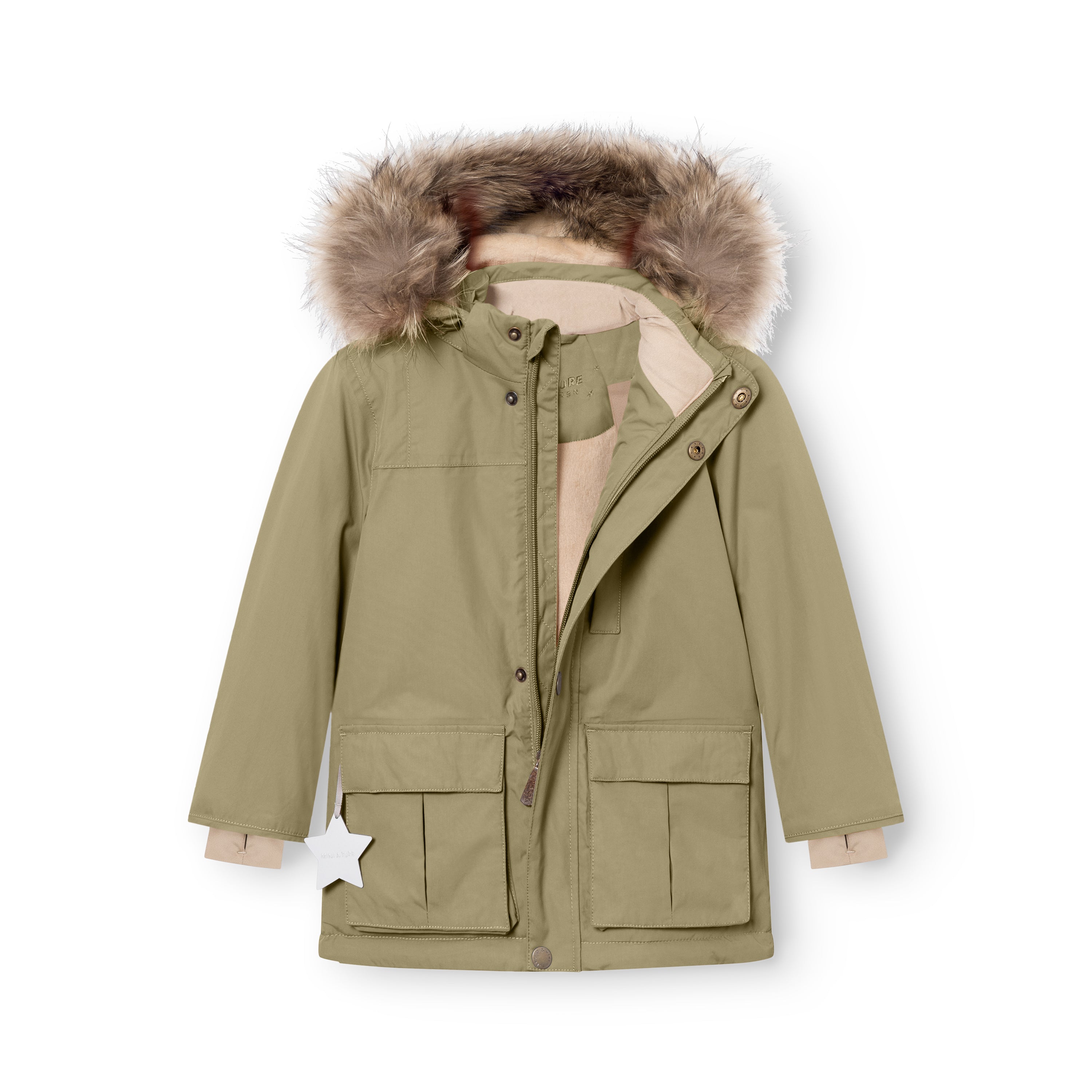 MATKASTORIO fleece lined winter jacket fur. GRS