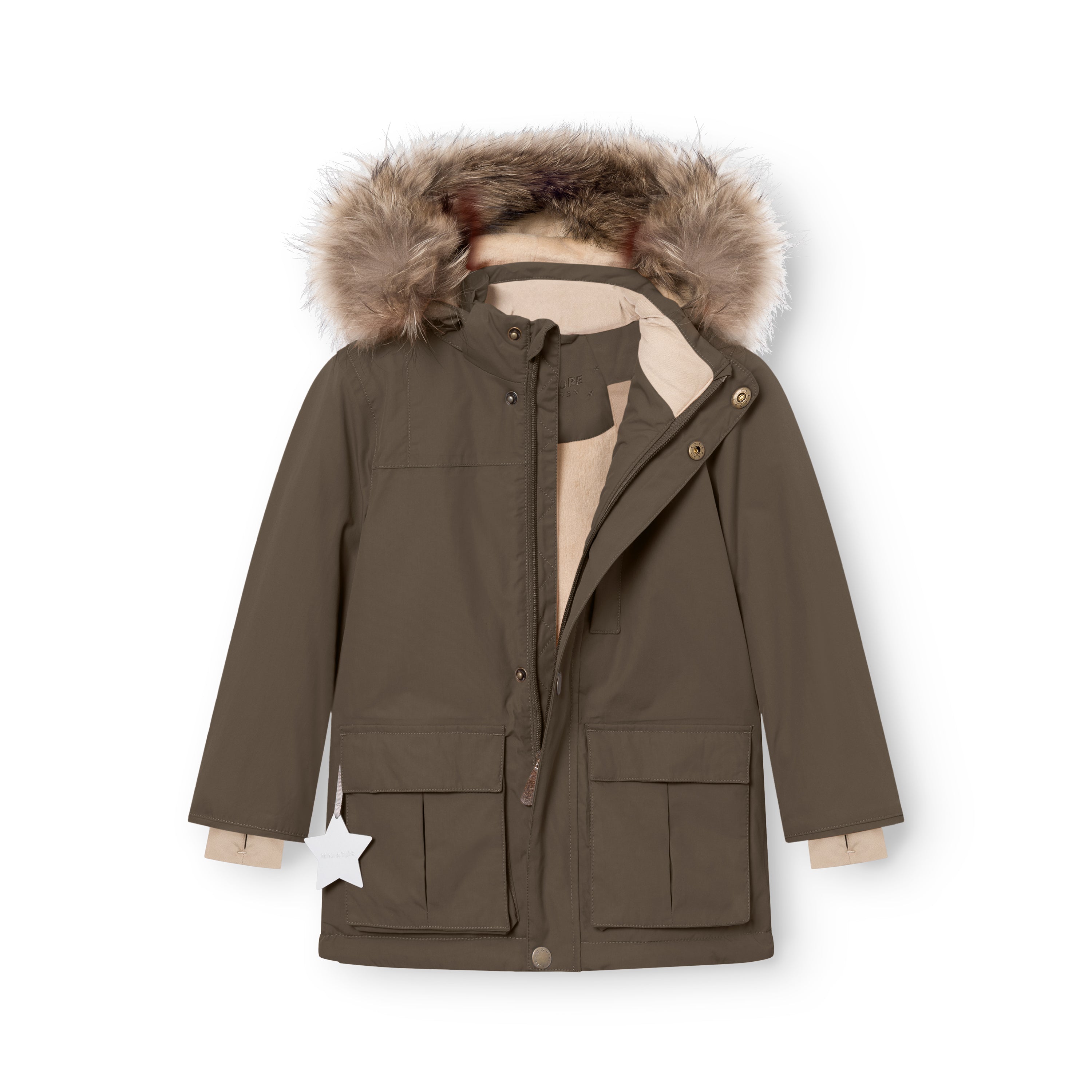 MATKASTORIO fleece lined winter jacket fur. GRS