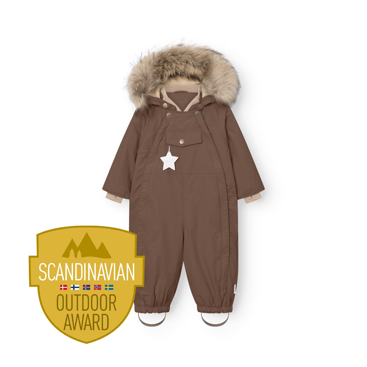 MATWISTI Schneeanzug mit Fleecefutter und Fell. GRS