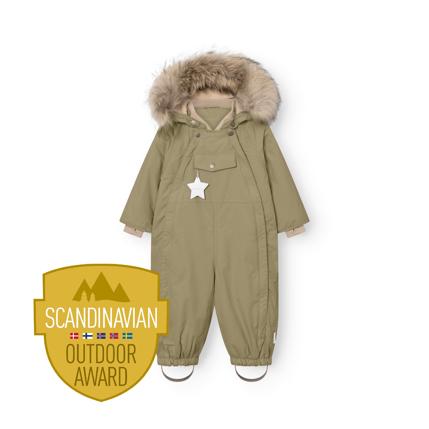 MATWISTI Schneeanzug mit Fleecefutter und Fell. GRS