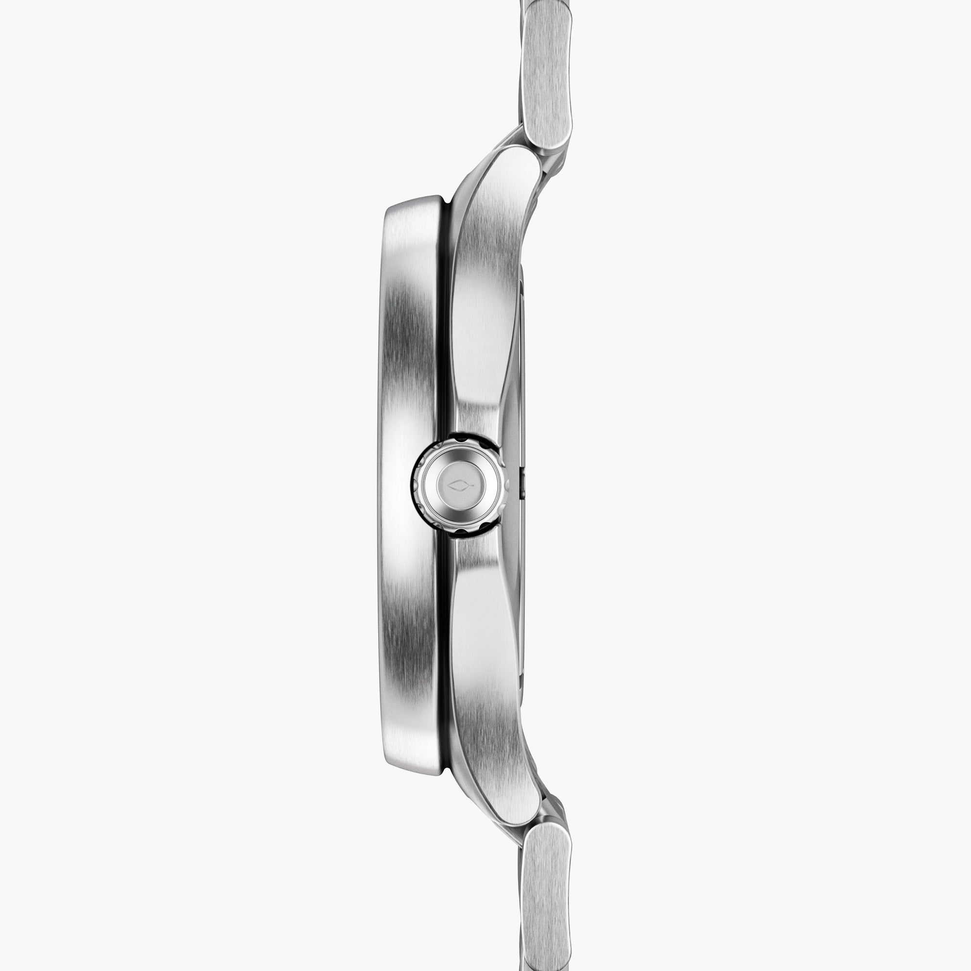 Guardian 銀色白色錶盤搭配銀色 H 型錶帶
