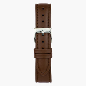 Cuero Marrón - Plata - 40mm/42mm