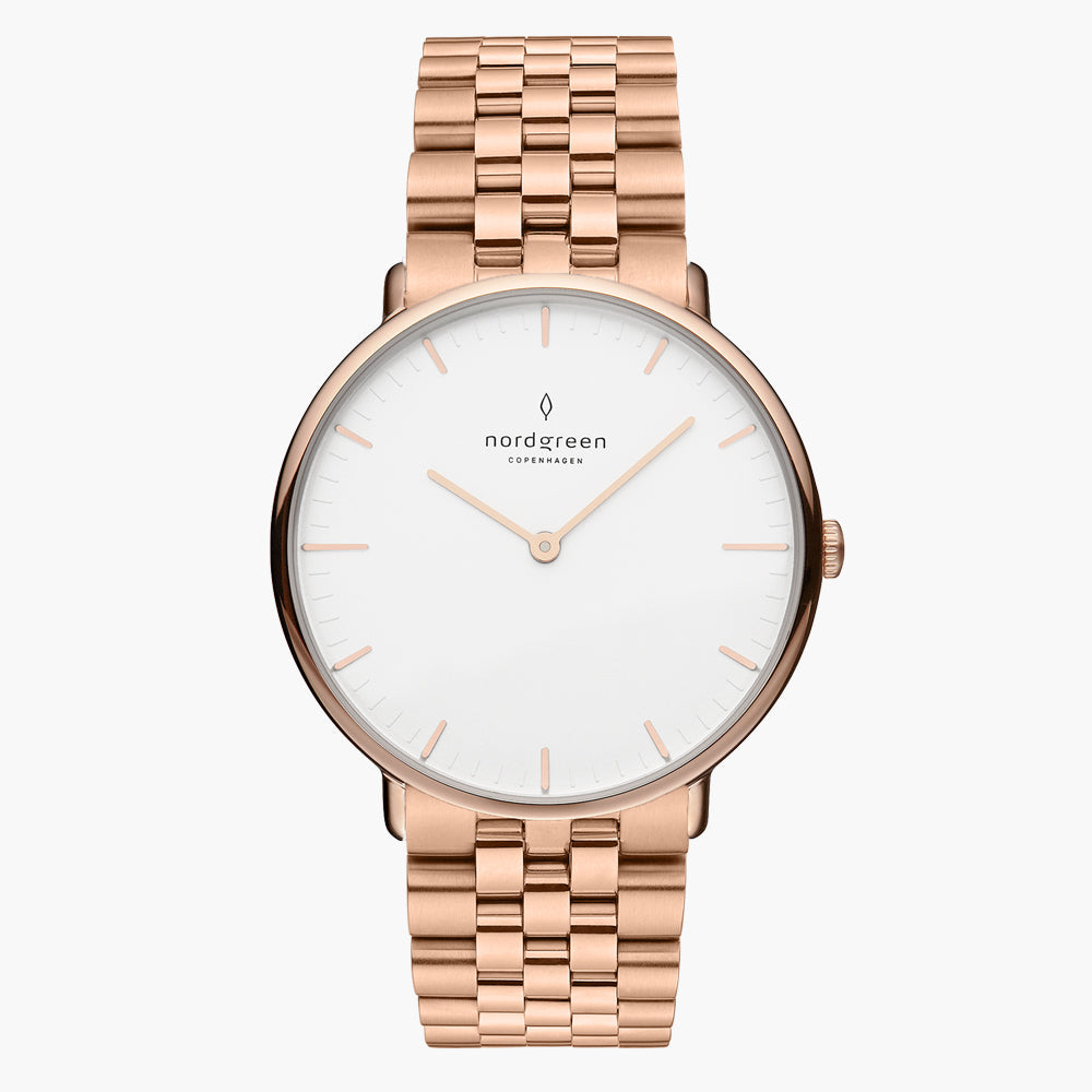 nordgreen native ローズゴールド28mm Native Rose Gold 28mm – Nordgreen Global