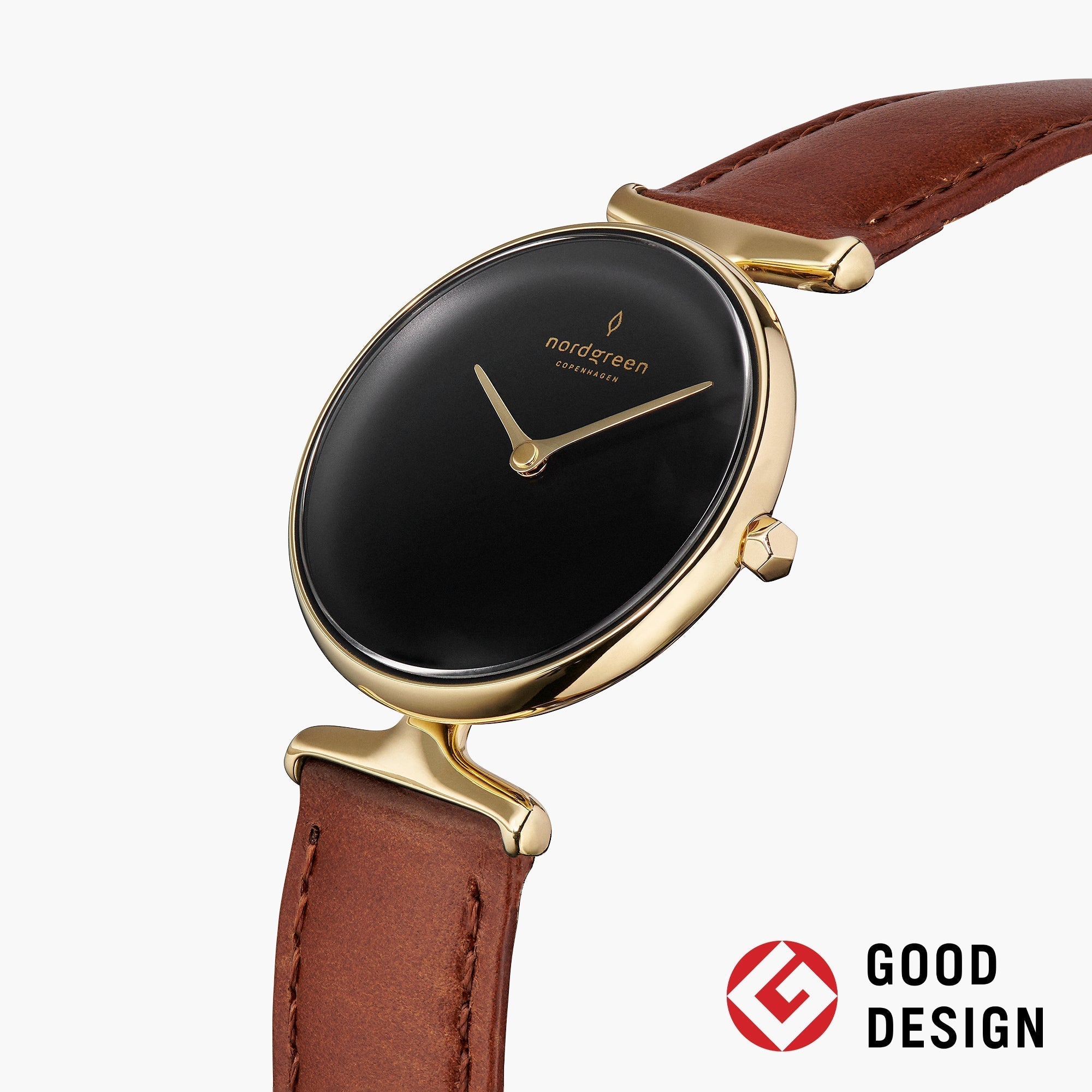 nordgreenユニセックス 腕時計 ゴールド・ブラウン・ブラック替えベルト付 Unika Gold 32mm – Nordgreen Global