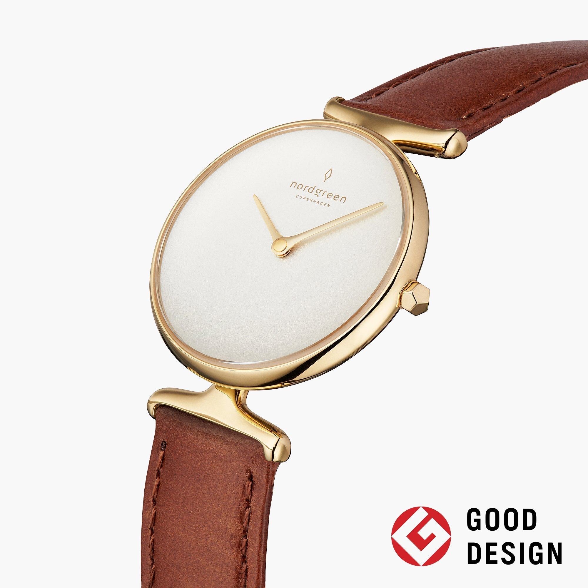 nordgreenユニセックス 腕時計 ゴールド・ブラウン・ブラック替えベルト付 Unika Gold 32mm – Nordgreen Global