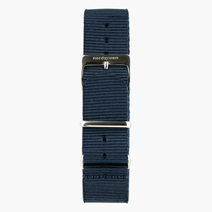 Navy Blue Nato Strap - Silver - 40mm/42mm