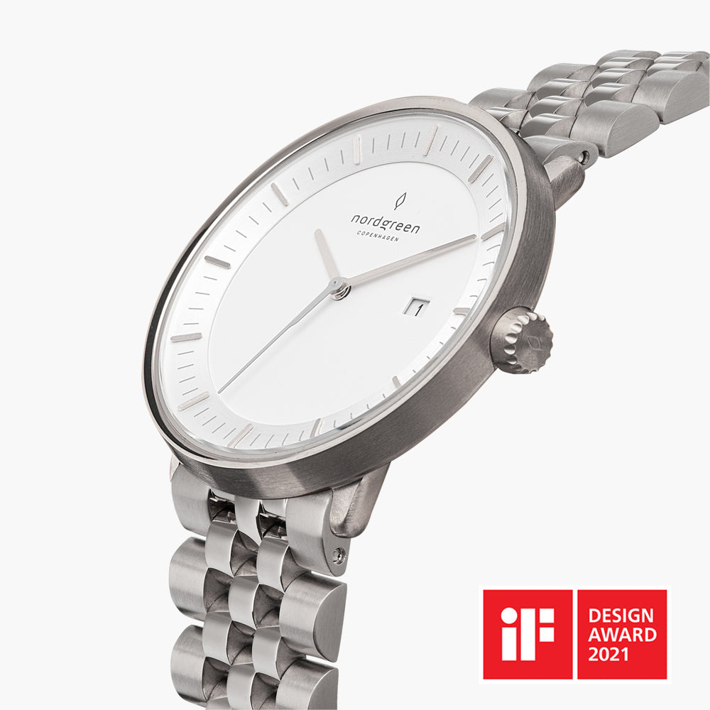nord green philosopher腕時計 シルバー Philosopher Silver 36mm – Nordgreen Global
