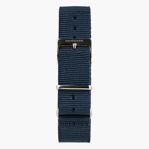 Navy Blue Nato Strap - Gun Metal - 40mm/42mm