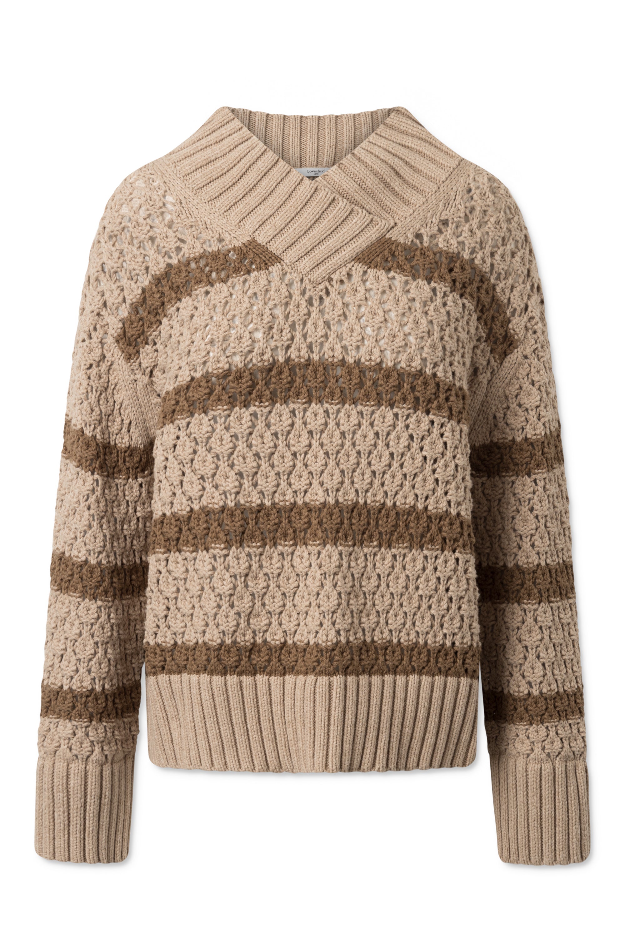 Lovechild 1979 Else V-Neck KNITWEAR 104 Beige
