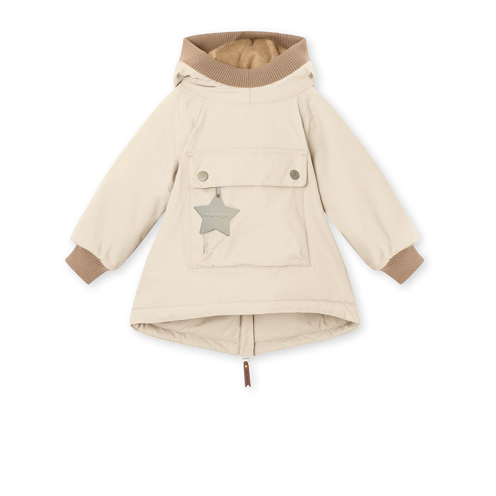 MATBABYWEN fleeceforet vinter anorak. GRS
