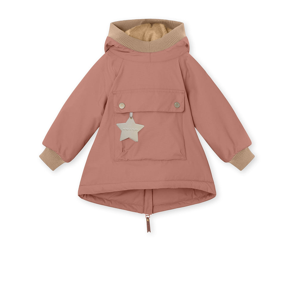 MATBABYWEN fleeceforet vinter anorak. GRS