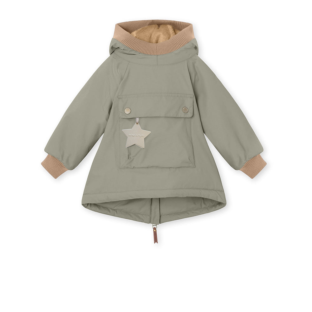 MATBABYWEN fleeceforet vinter anorak. GRS