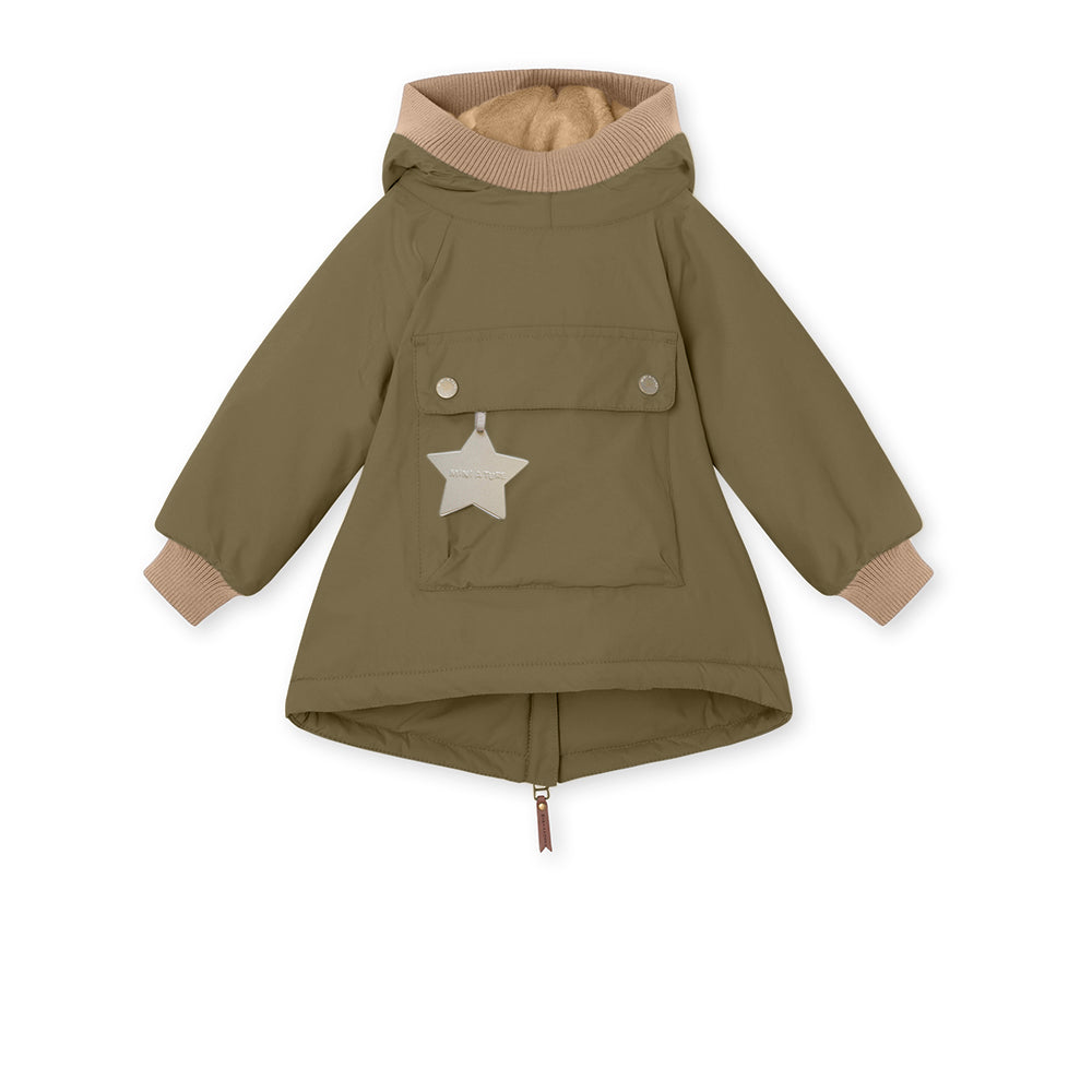 MATBABYWEN fleeceforet vinter anorak. GRS