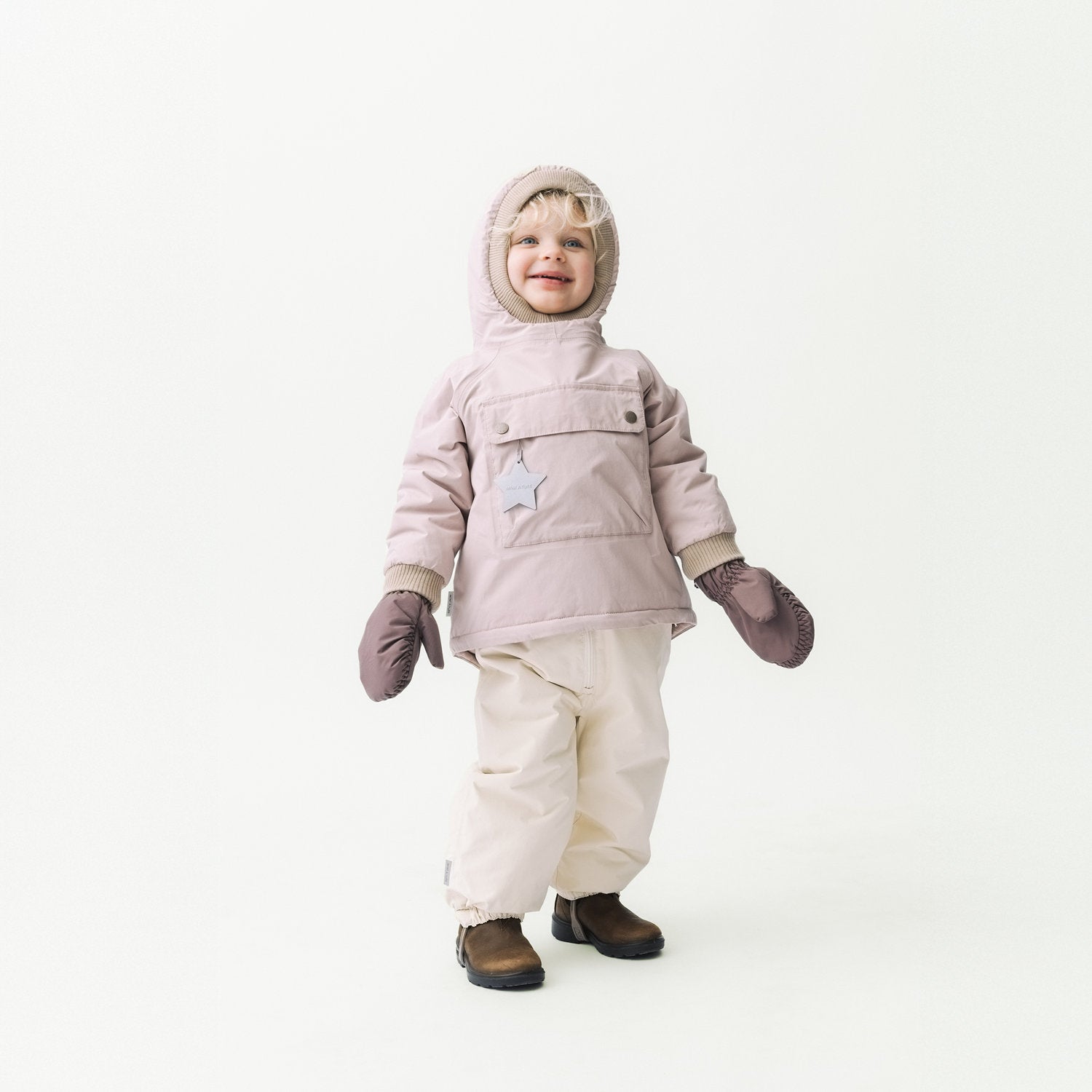 MATBABYWEN fleeceforet vinter anorak. GRS