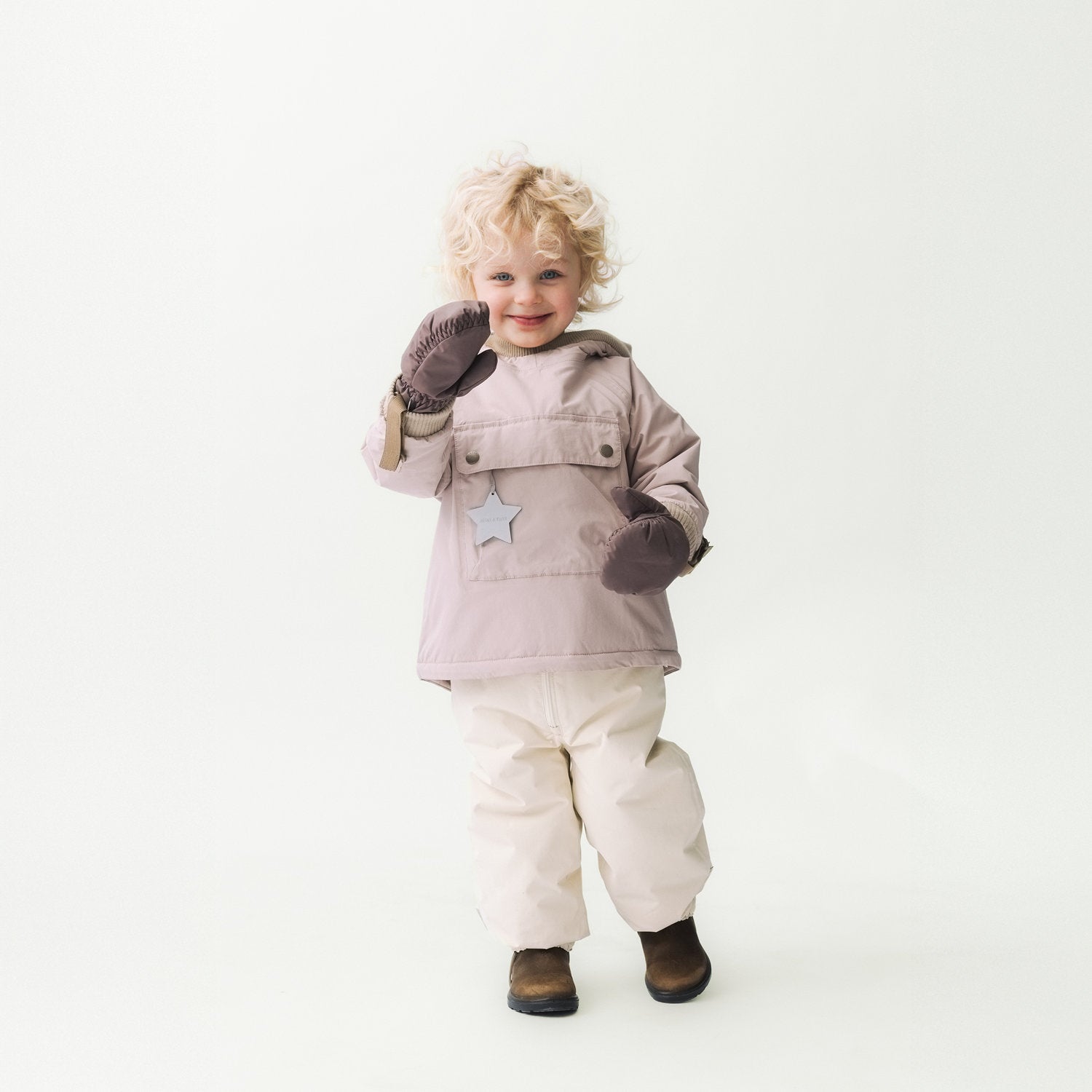 MATBABYWEN fleeceforet vinter anorak. GRS