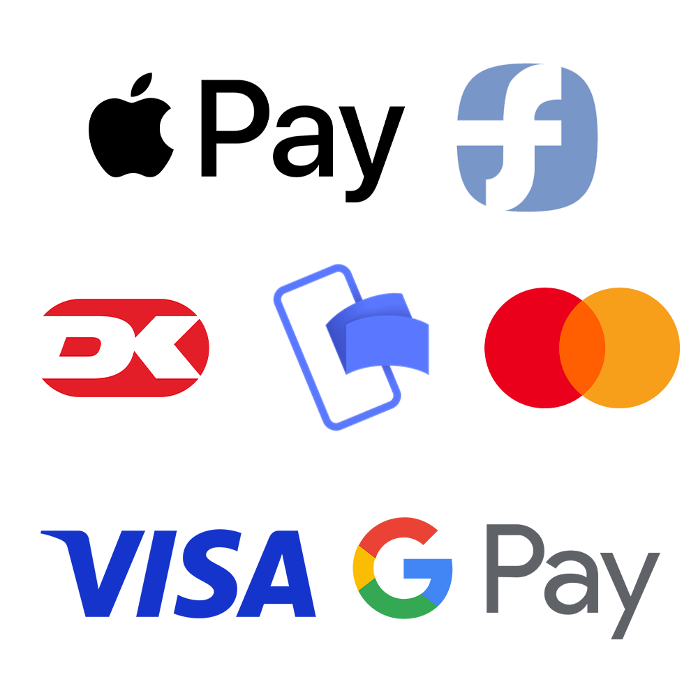 Logo på betalingsmetoder som kan blive anvendt hos MINI A TURE