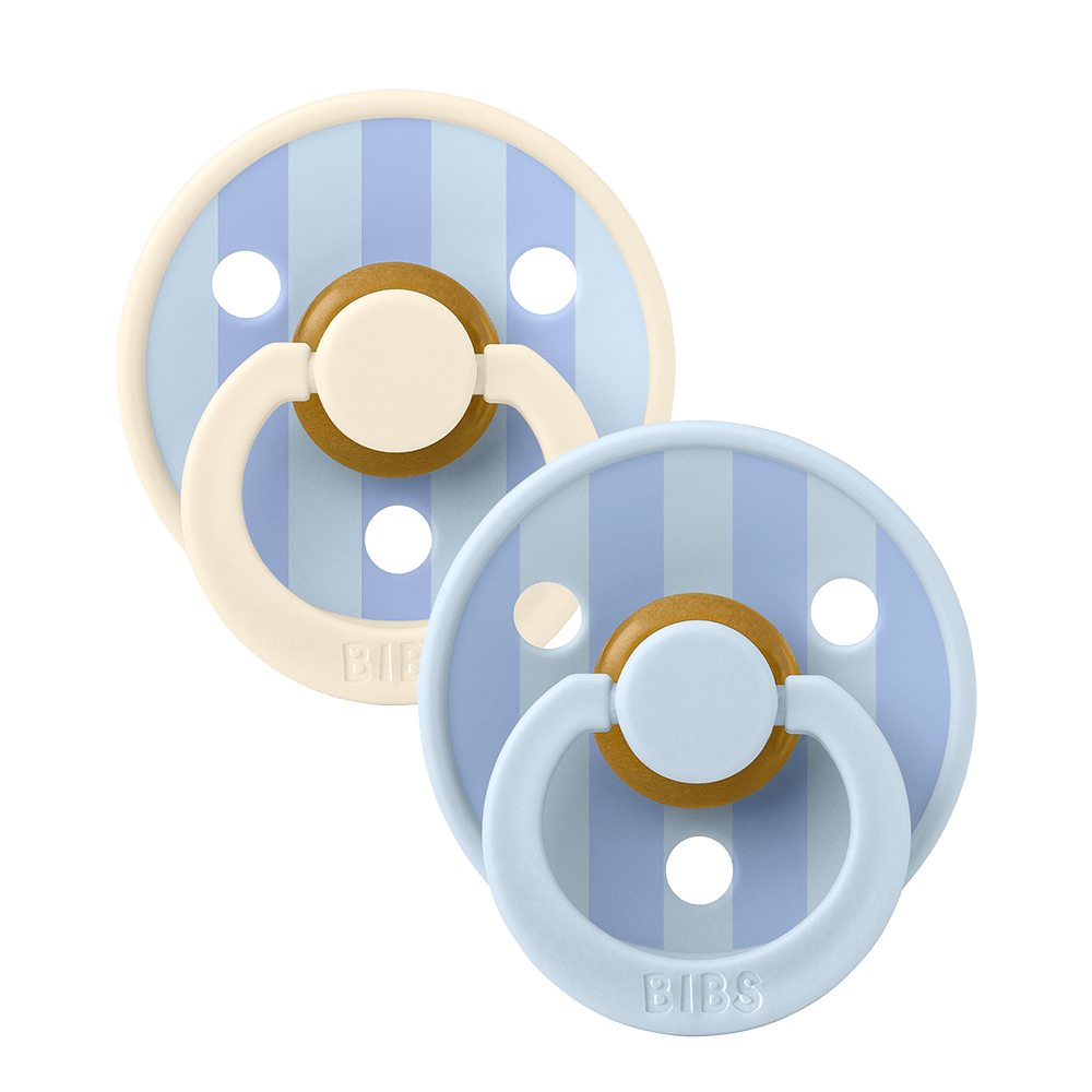STUDIO Colour 2 Pack Block Pacifiers - Baby Blue Dusty Blue STUDIO Colour 2 Pack Block Pacifiers - Baby Blue Dusty Blue