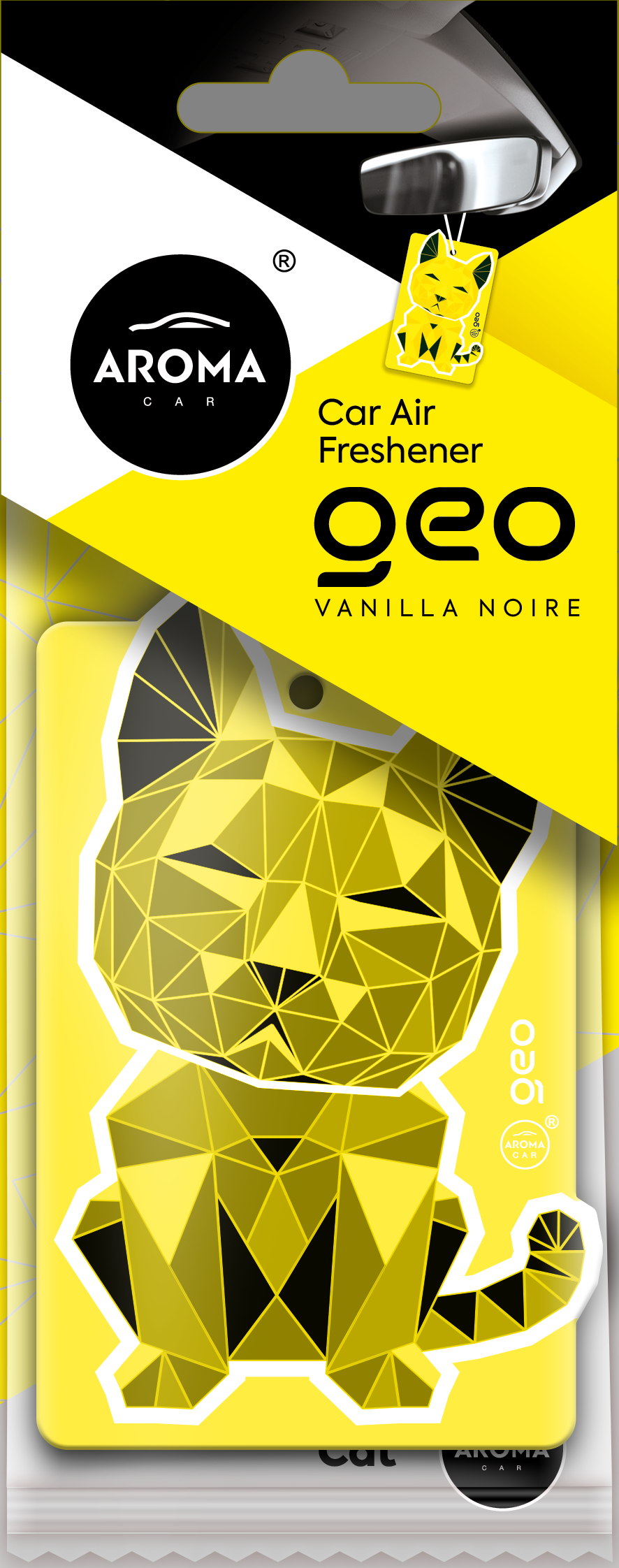 AromaCar Geo Cat Vanilla Noire