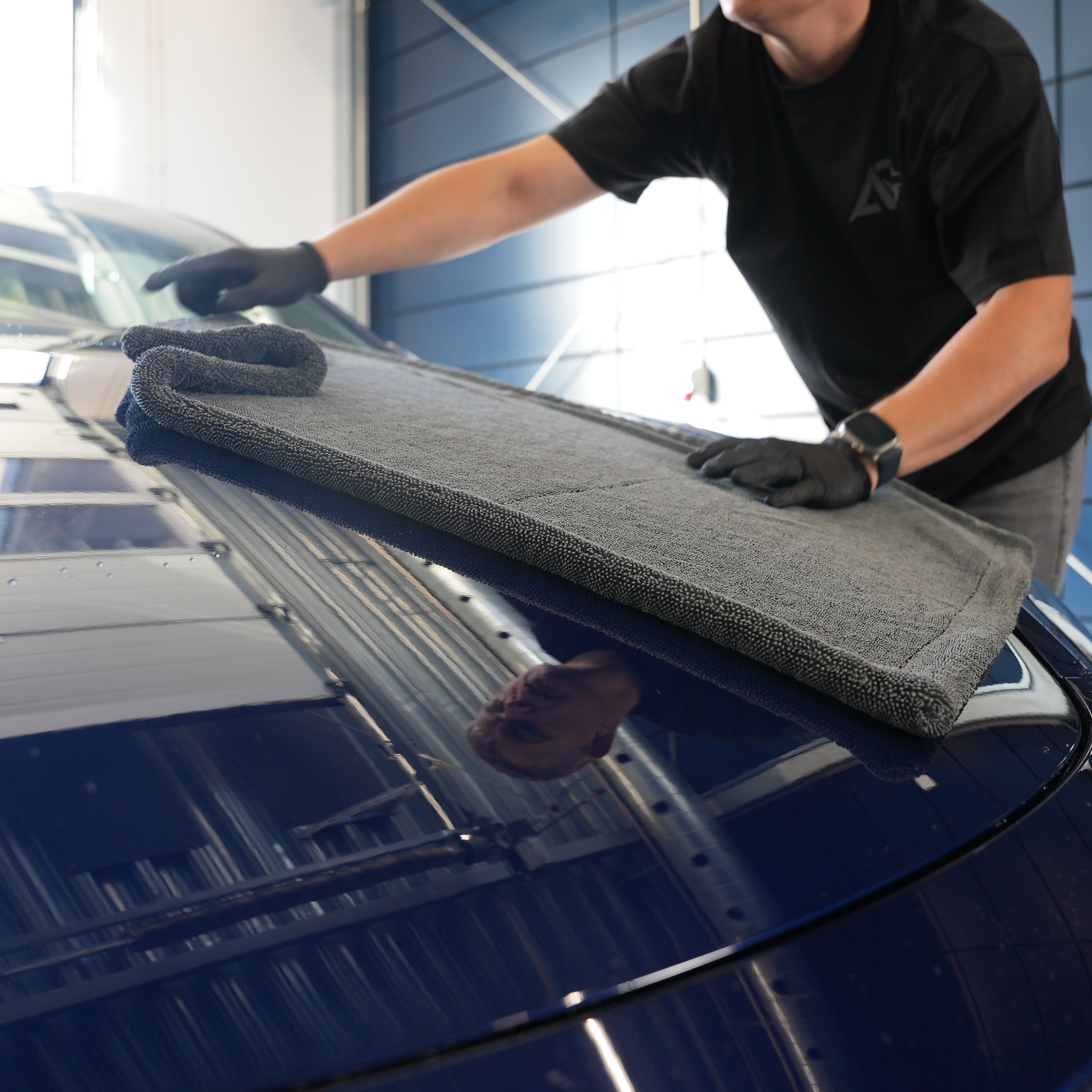 Auto Glanz Double Twist Microfiber Håndklæde (90x60 cm) (1200 GSM)