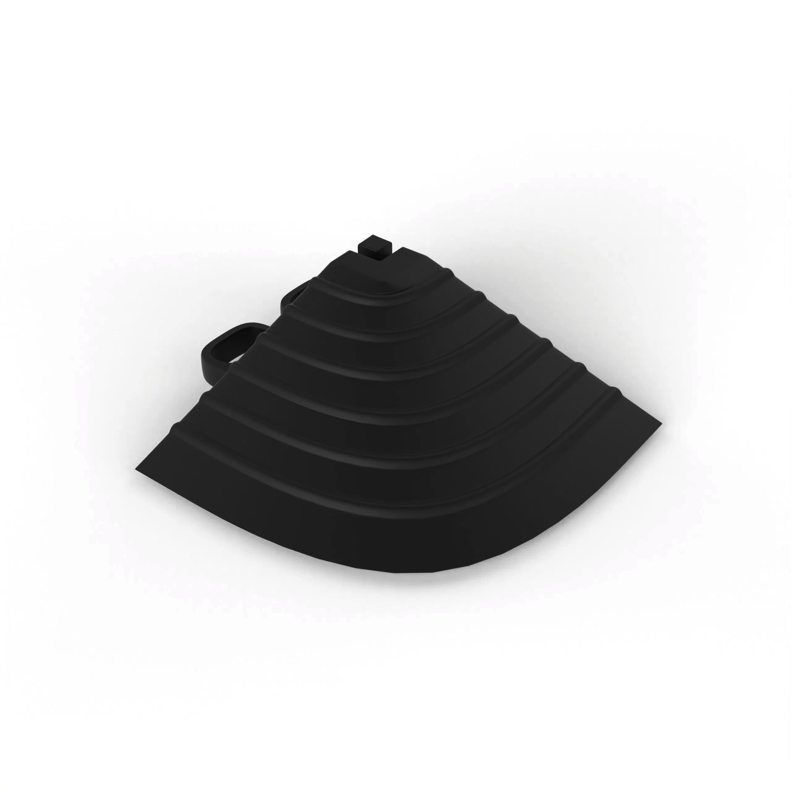 Tuff-Tile Gulvklinker Satin Black Hjørne