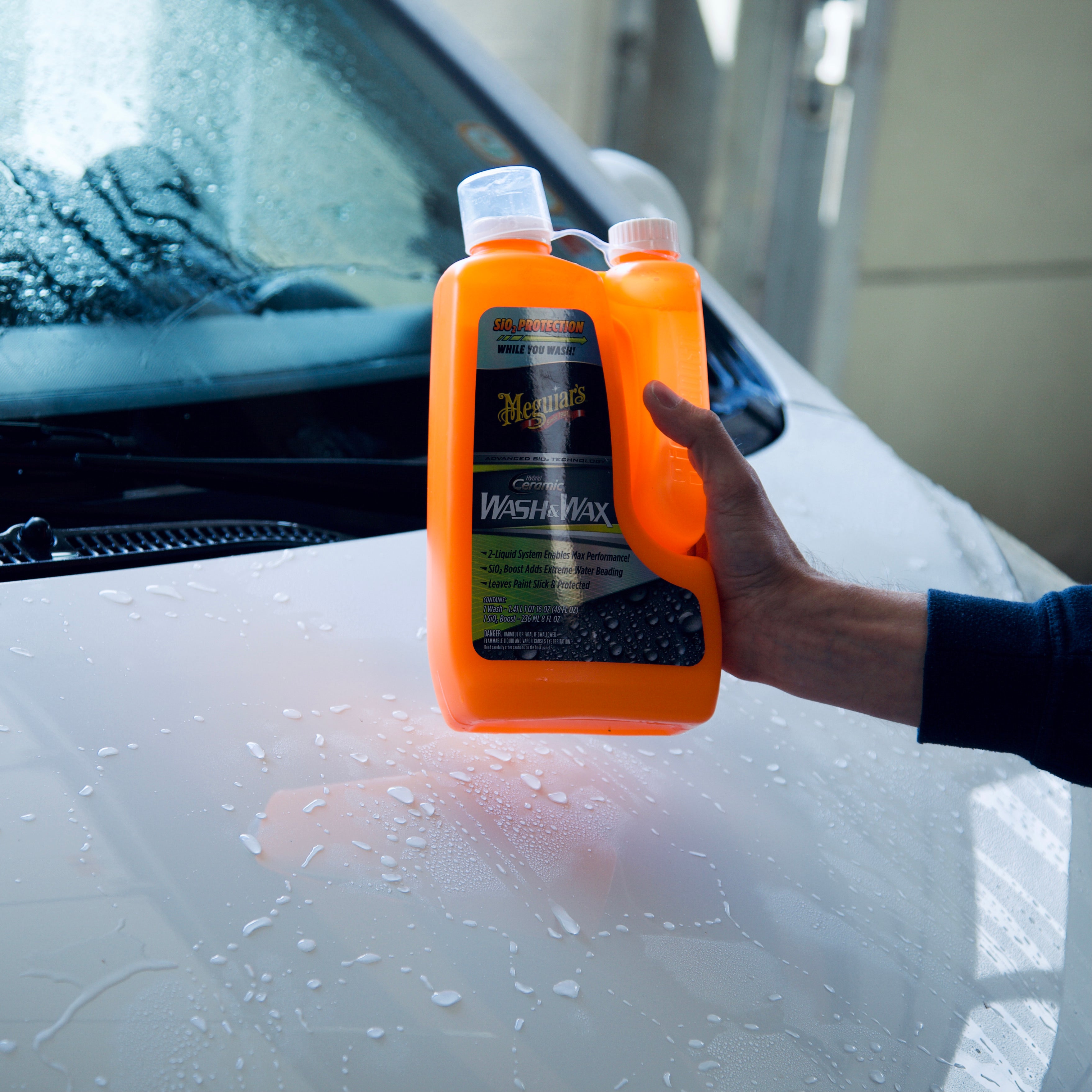 Meguiars Hybrid Ceramic Wash & Wax Shampoo Med Lakforsegler(1,6 liter)