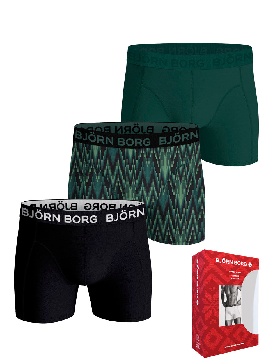 Bomulds Stretch Underbukser 3 pak.