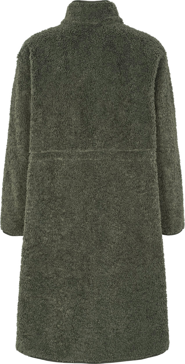 Edith Pile Lang Fleecejakke