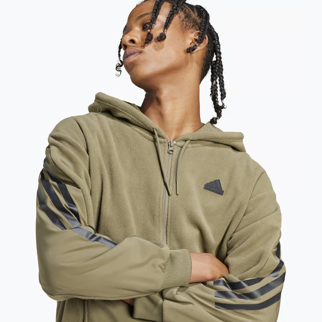 Future Icons 3-Stripes Full Zip Hættetrøje