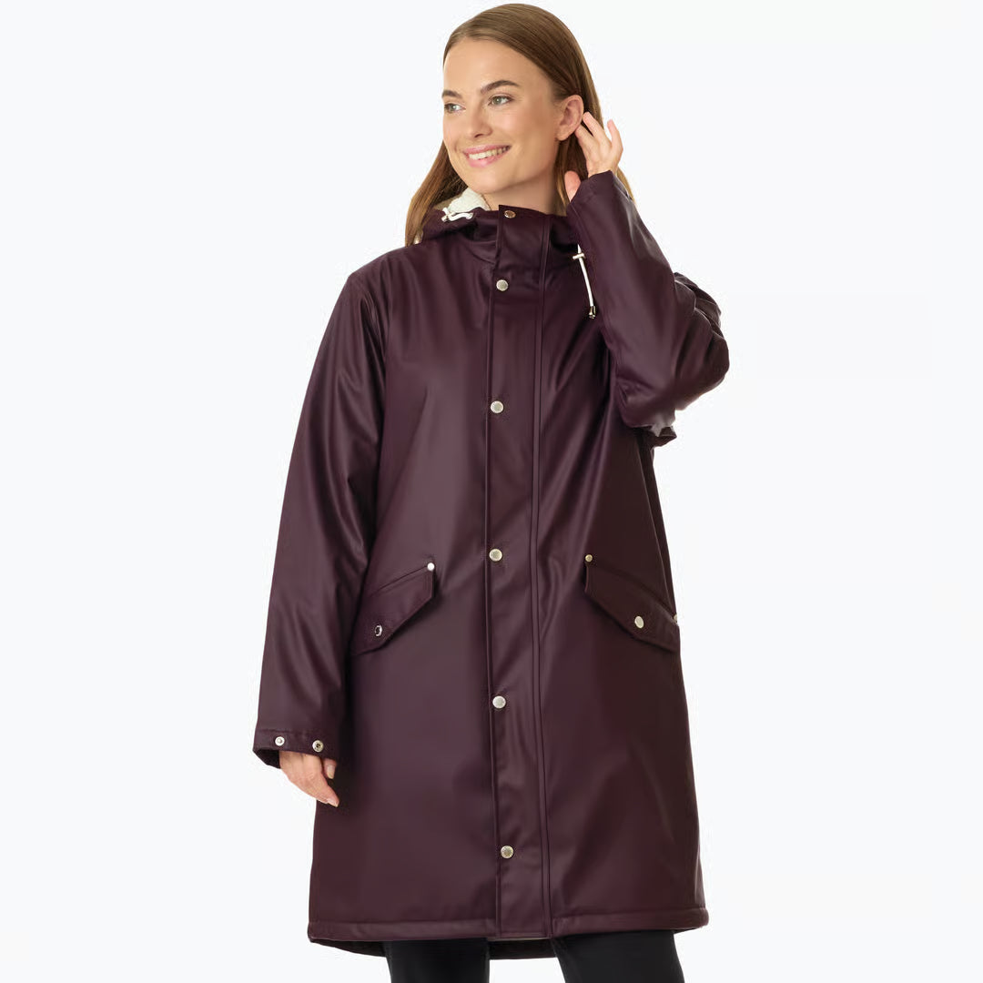 Pile Lined PU Foret Regnjakke