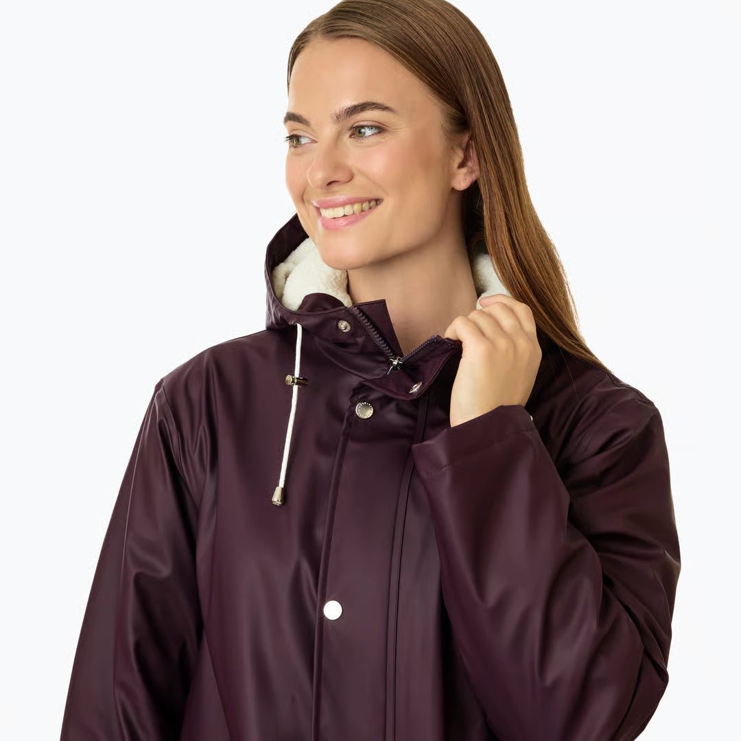 Pile Lined PU Foret Regnjakke