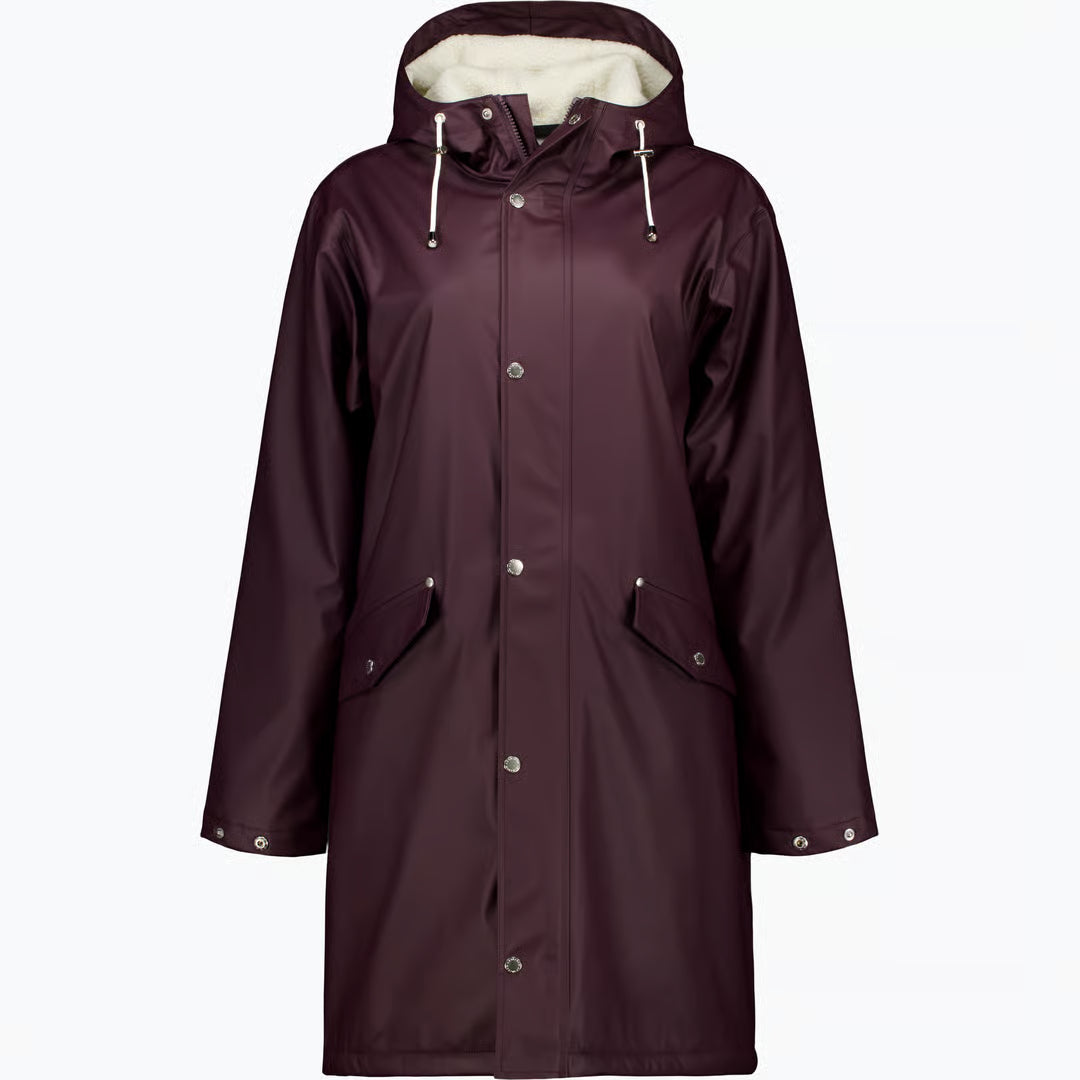 Pile Lined PU Foret Regnjakke