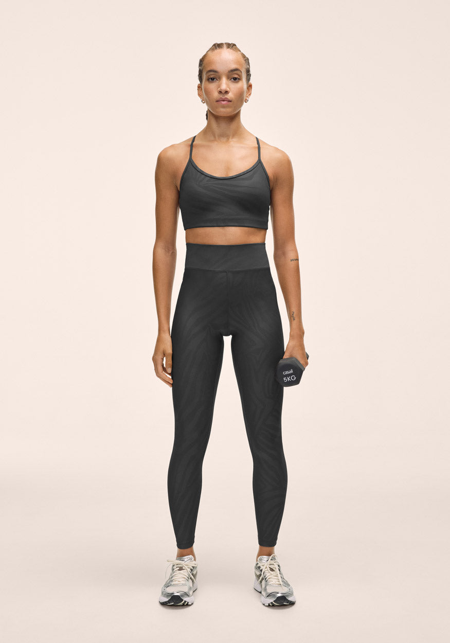 Heat Printed High Waist Tights