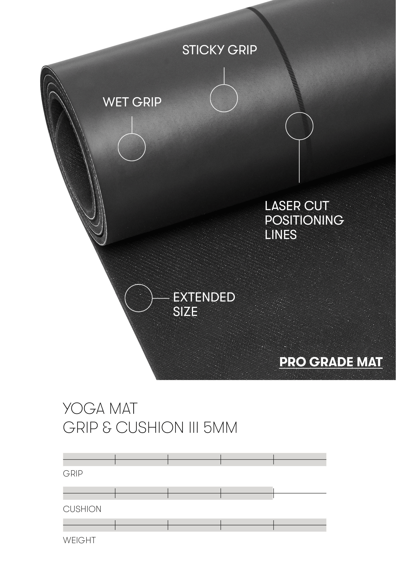 Yoga Mat Grip III 5mm Yogamåtte