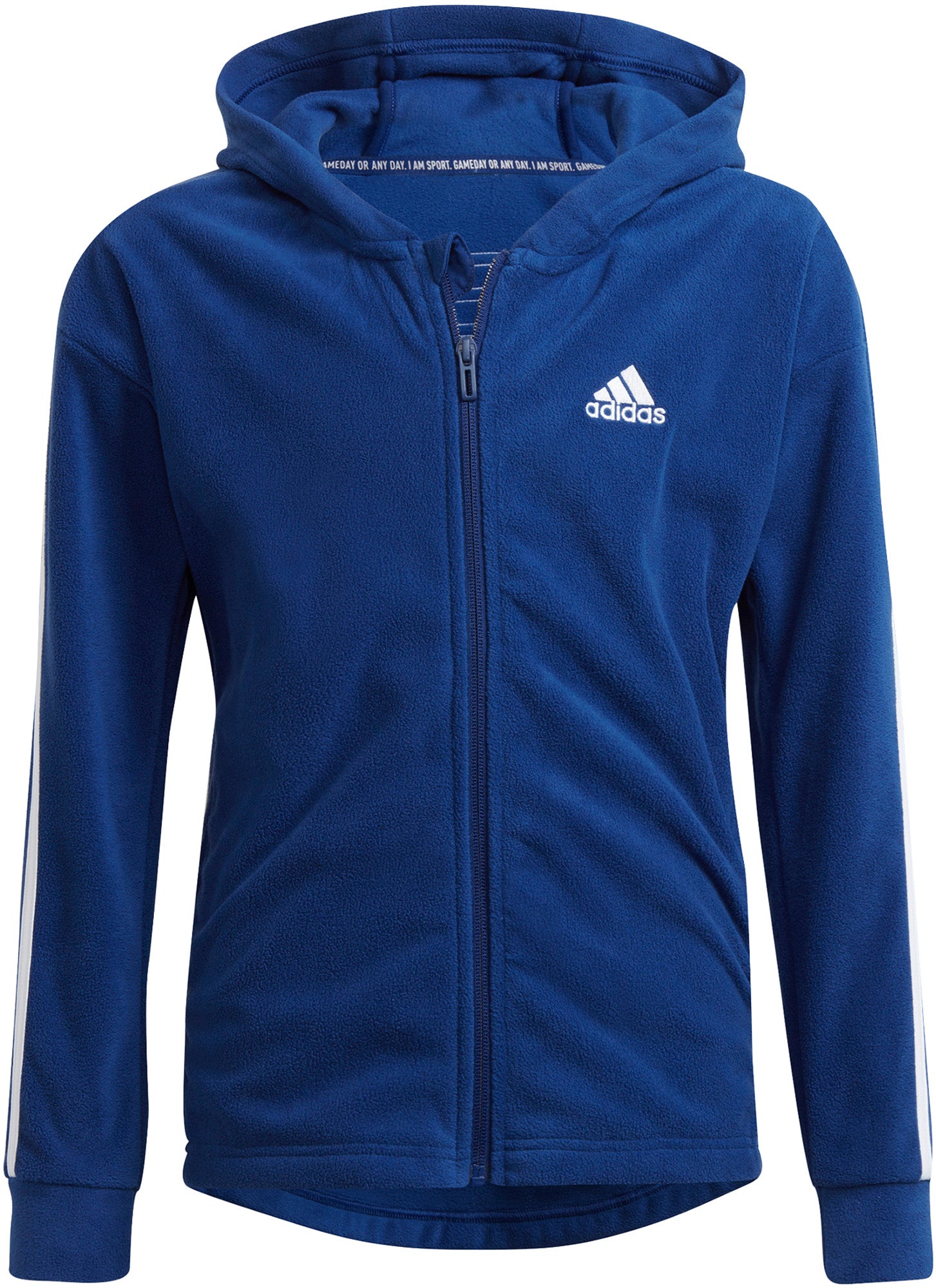 Future Icons Primegreen Polar Fleece 3-Stripes hættetrøje