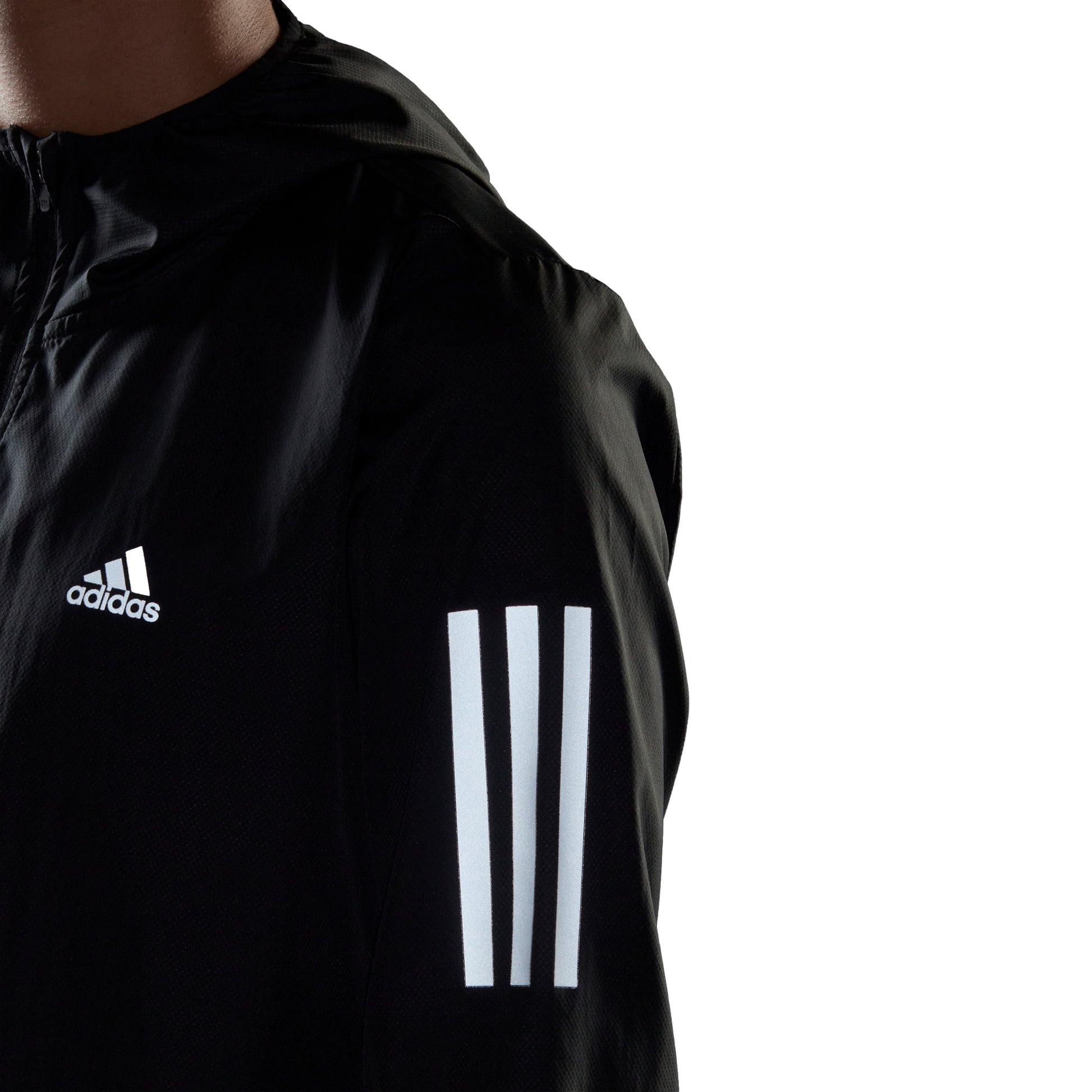 Own the Run Hooded Running windbreaker