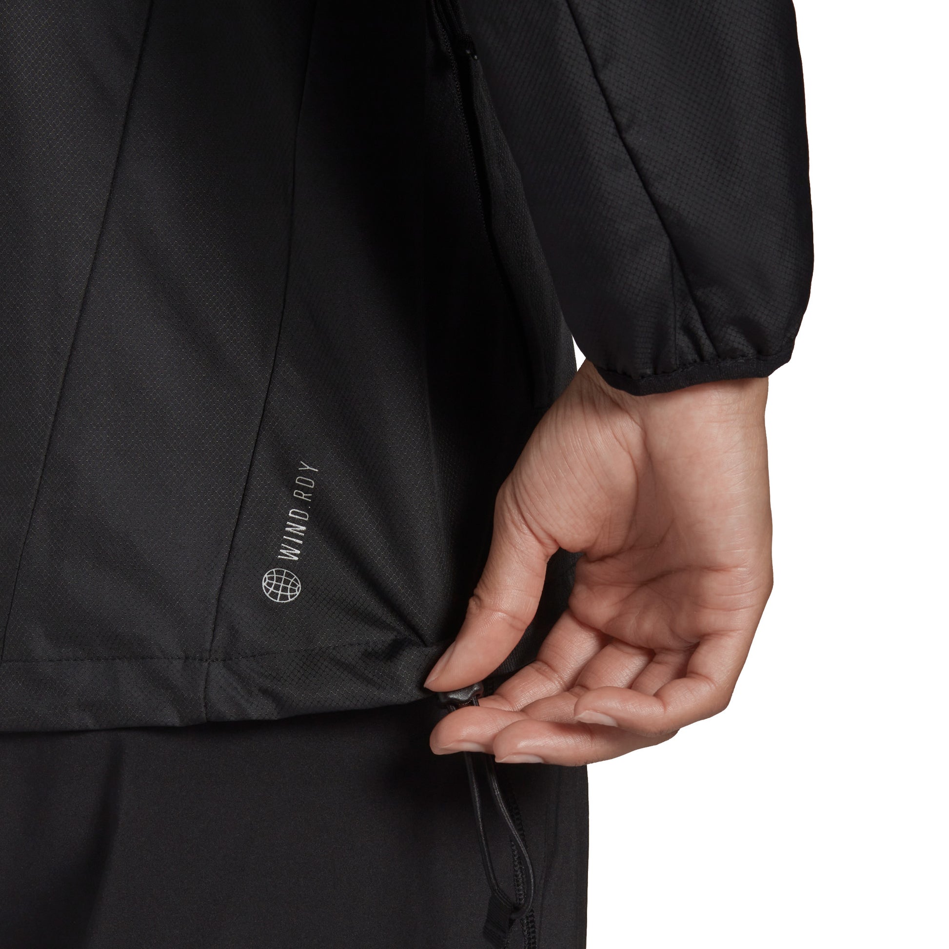 Own the Run Hooded Running windbreaker