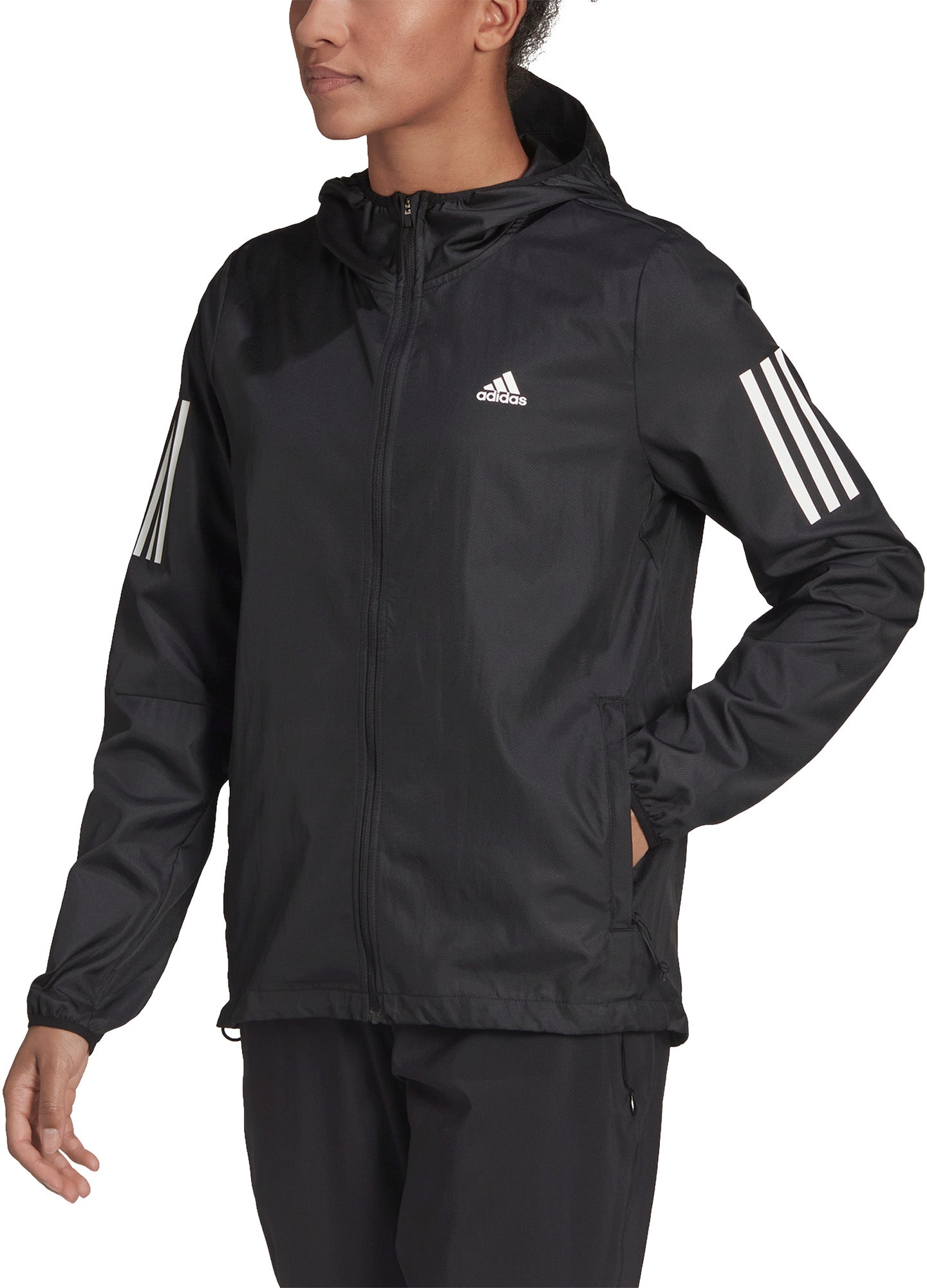 Own the Run Hooded Running windbreaker