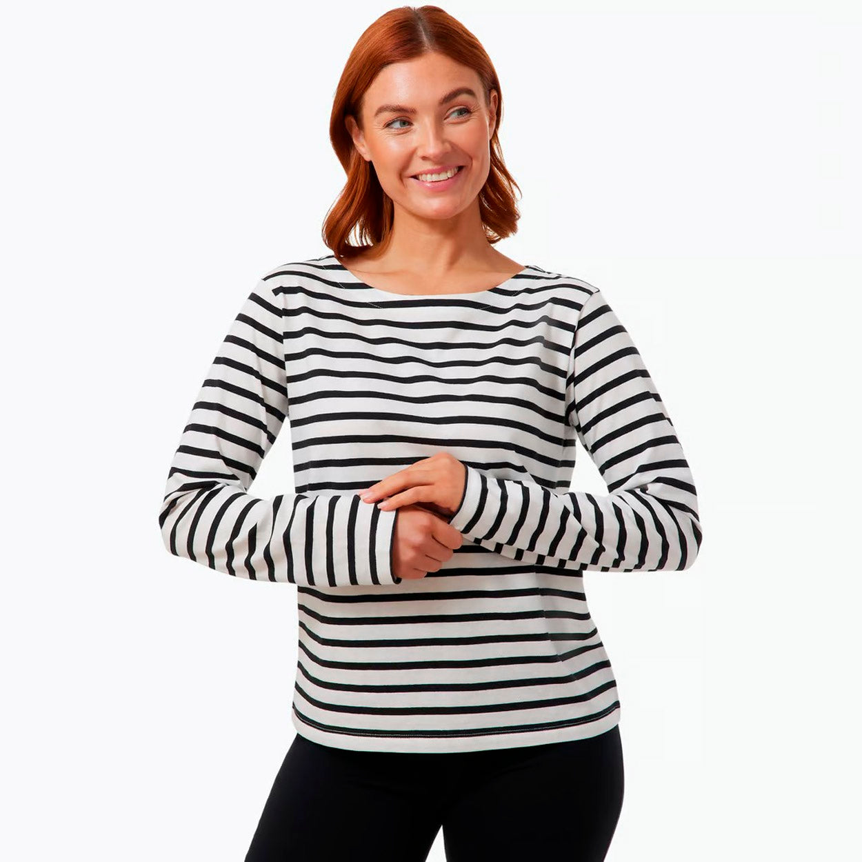 Rosa Langærmet T-shirt