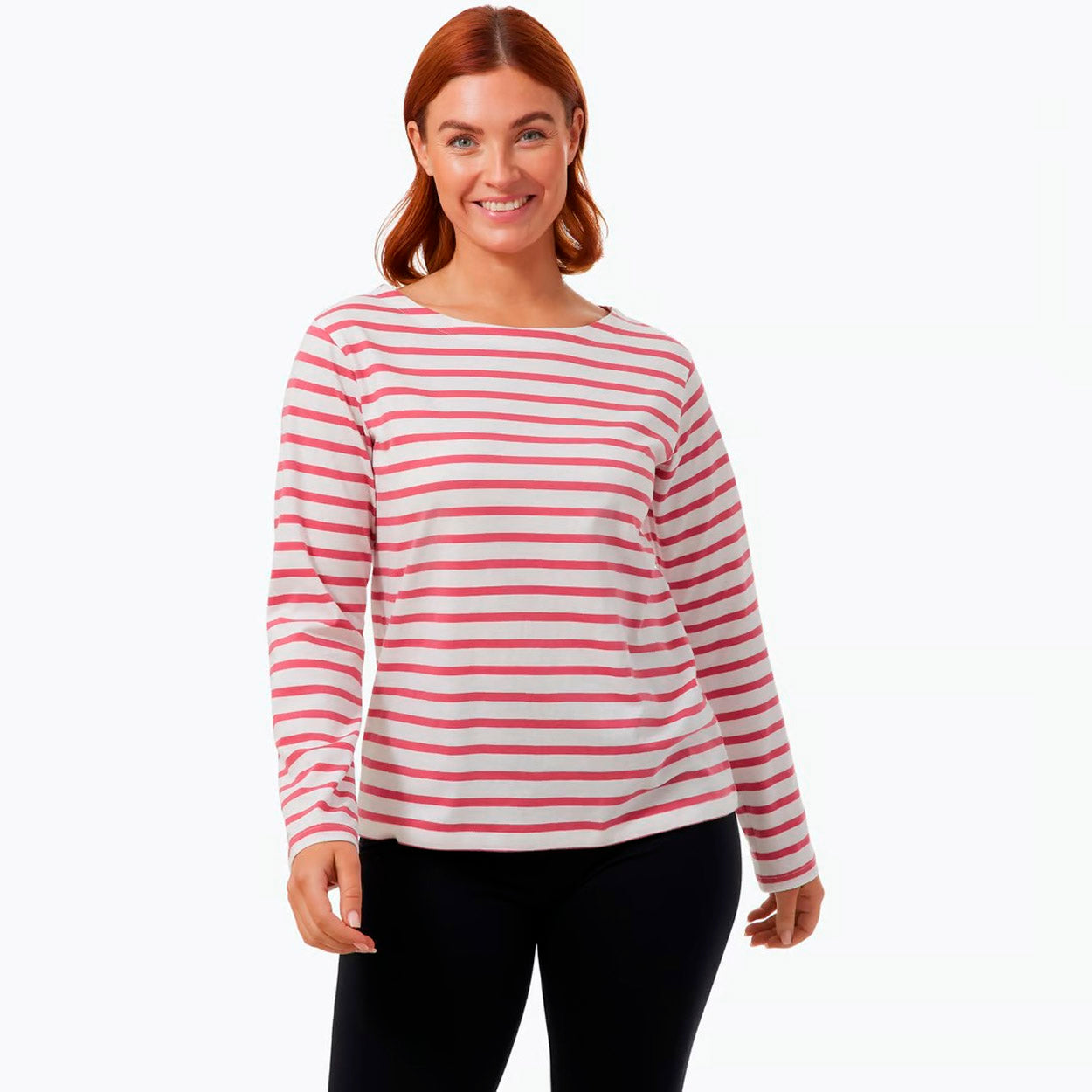 Rosa Langærmet T-shirt