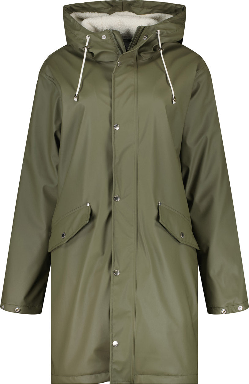 Pile Lined PU Foret Regnjakke