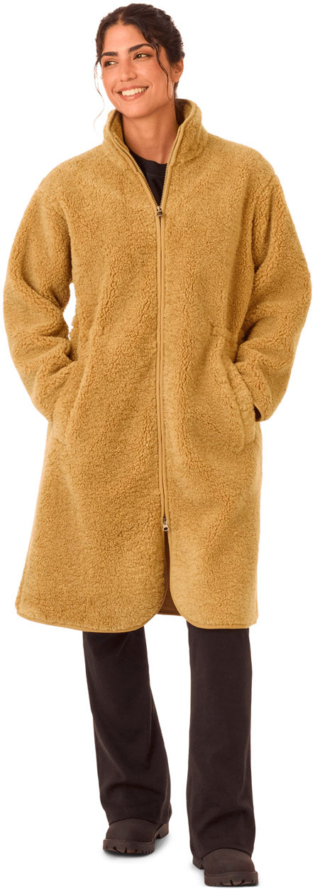 Edith Pile Lang Fleecejakke