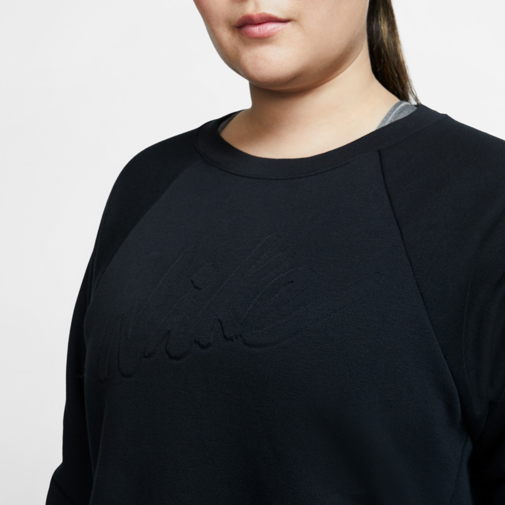Dri-FIT Long-Sleeve træningstrøje (Plus Size)