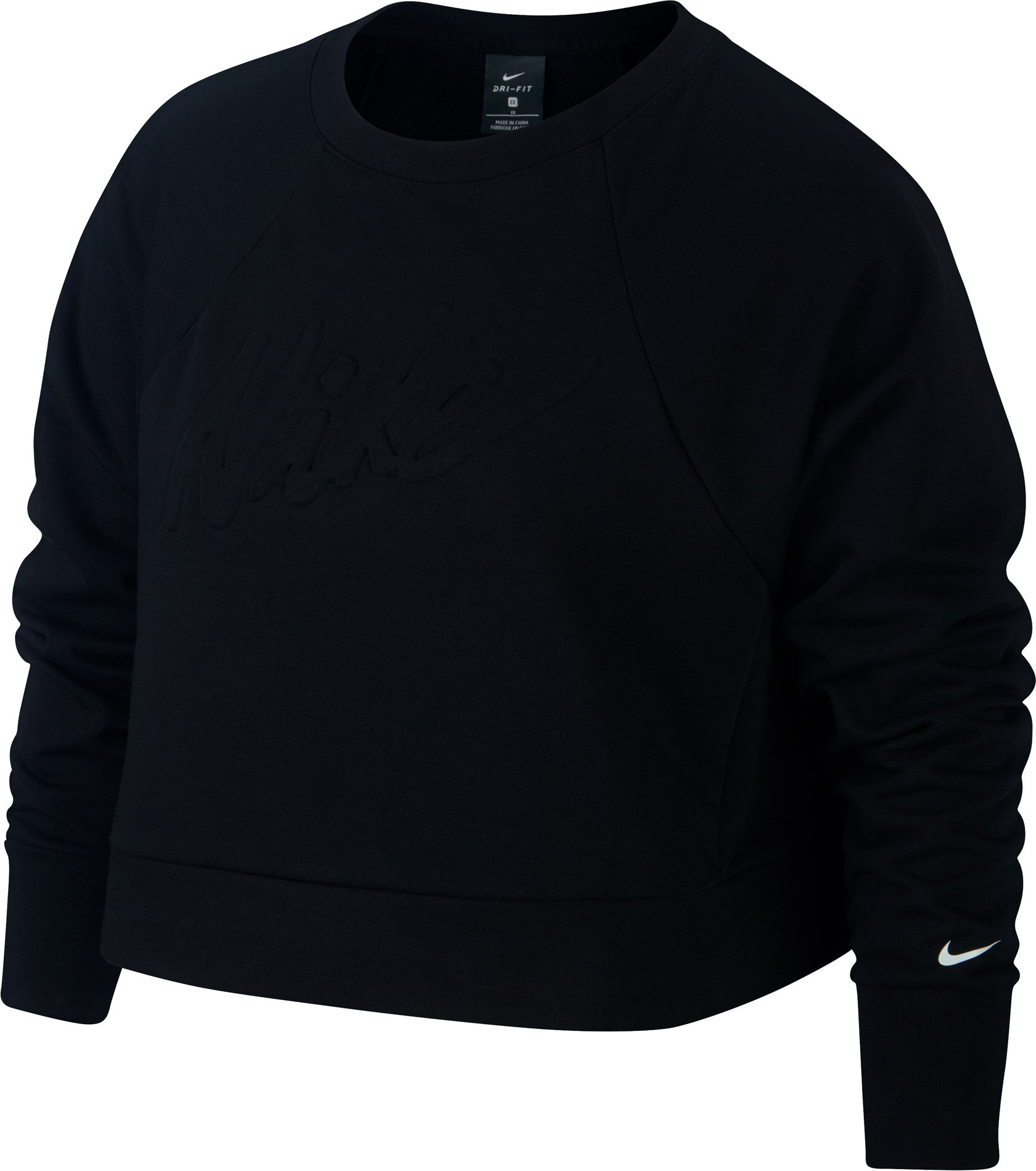 Dri-FIT Long-Sleeve træningstrøje (Plus Size)