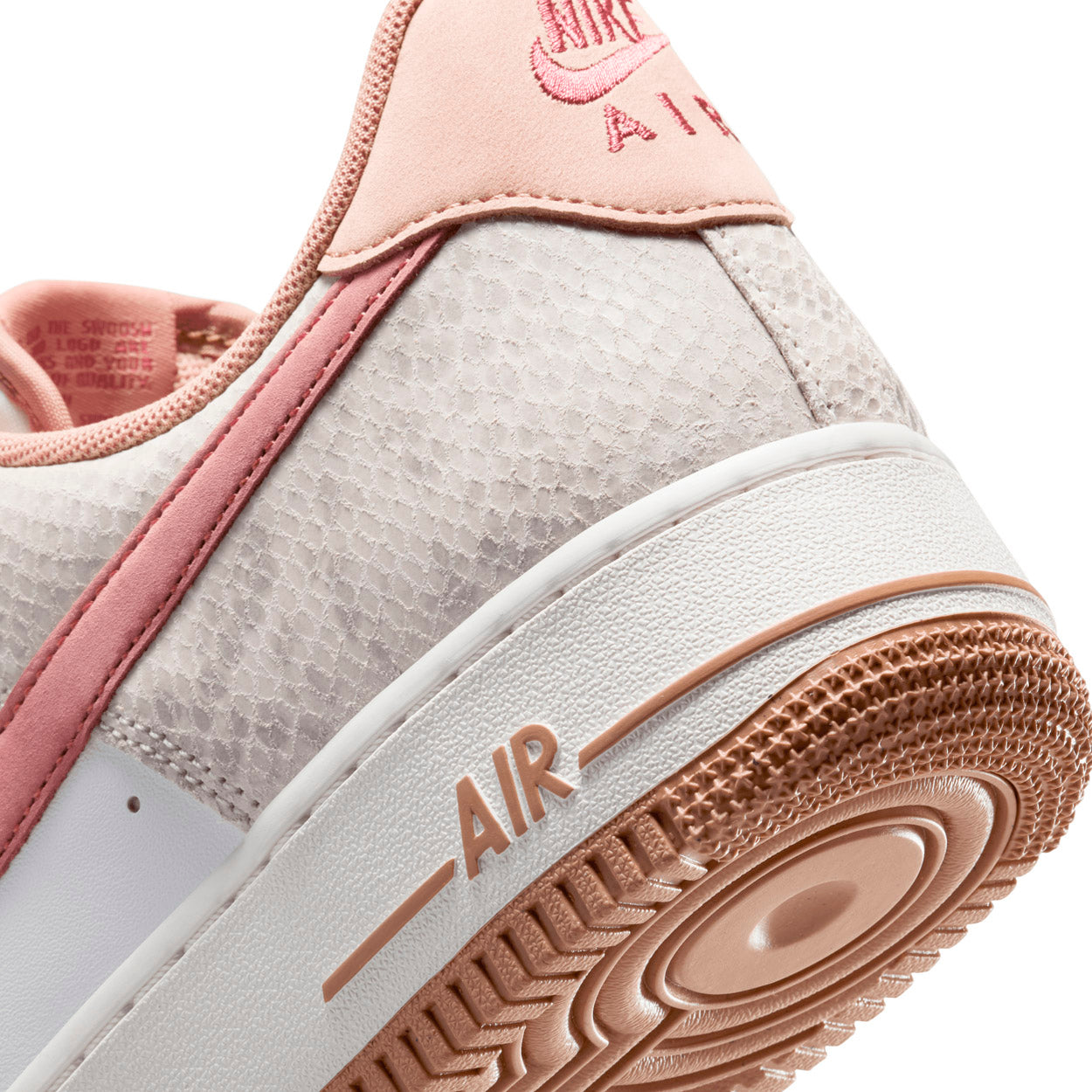 beige and pink nike air force 1