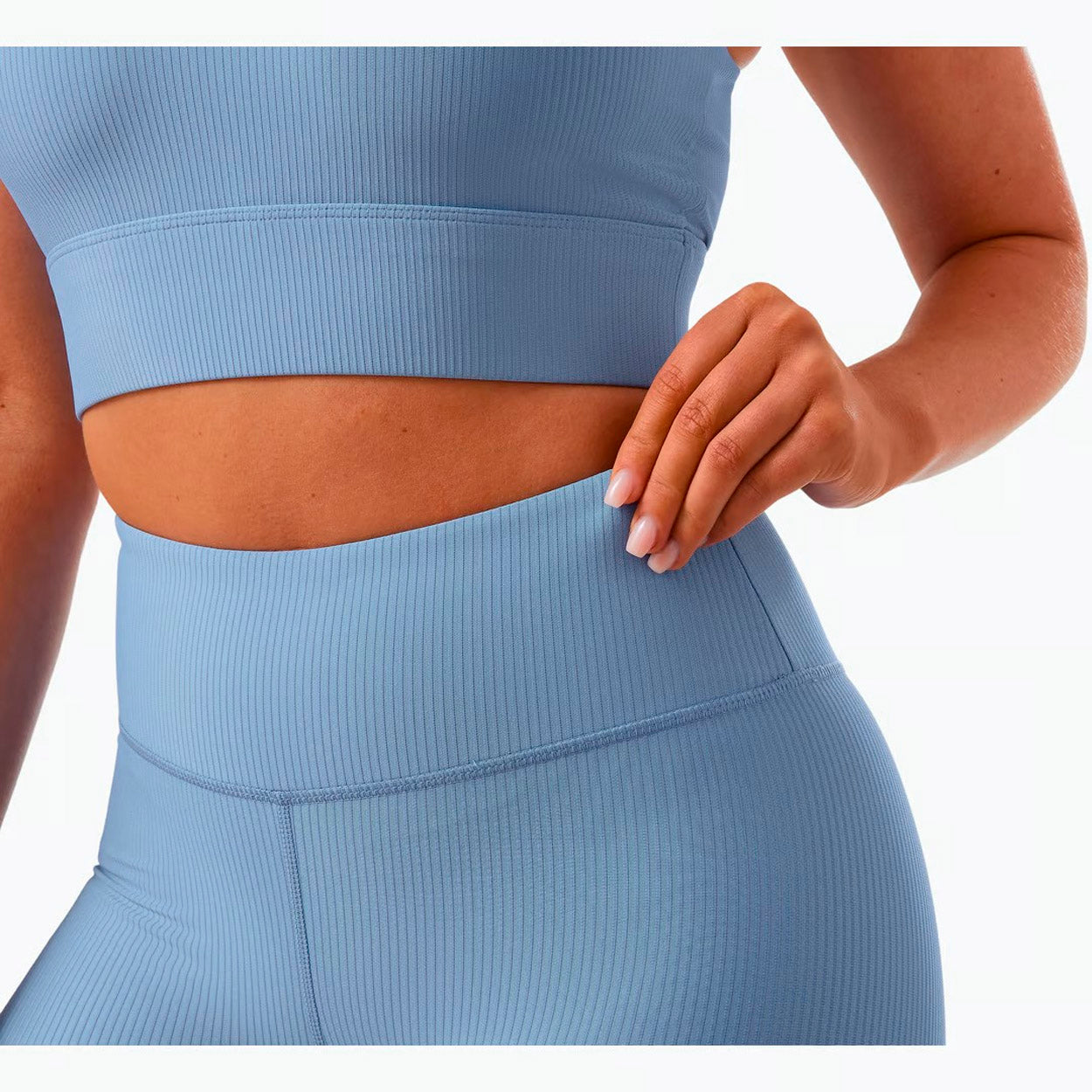 SIMONE RIBBED KORTE TIGHTS